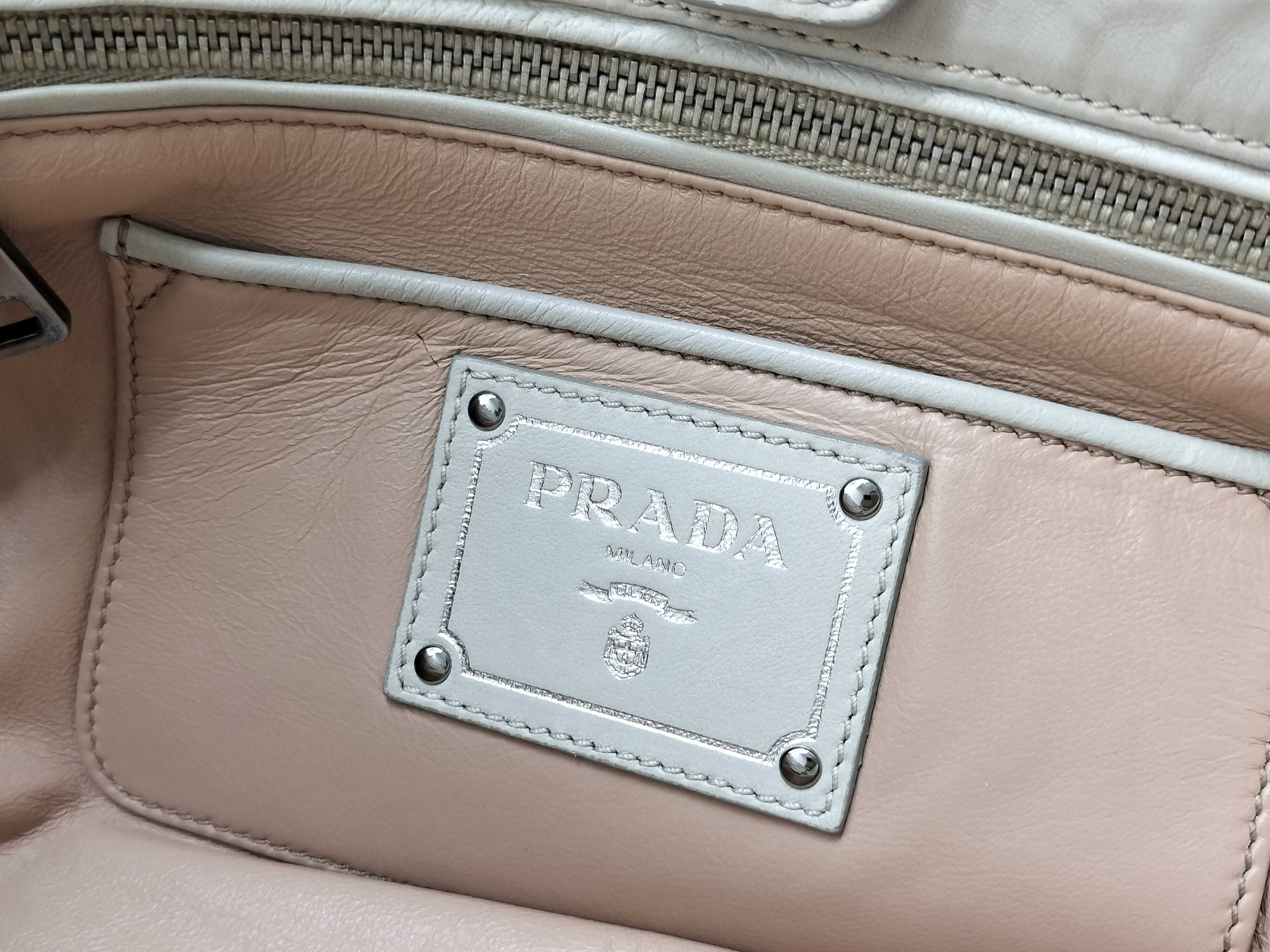 Nappa Leather Tote Bag White — view 14