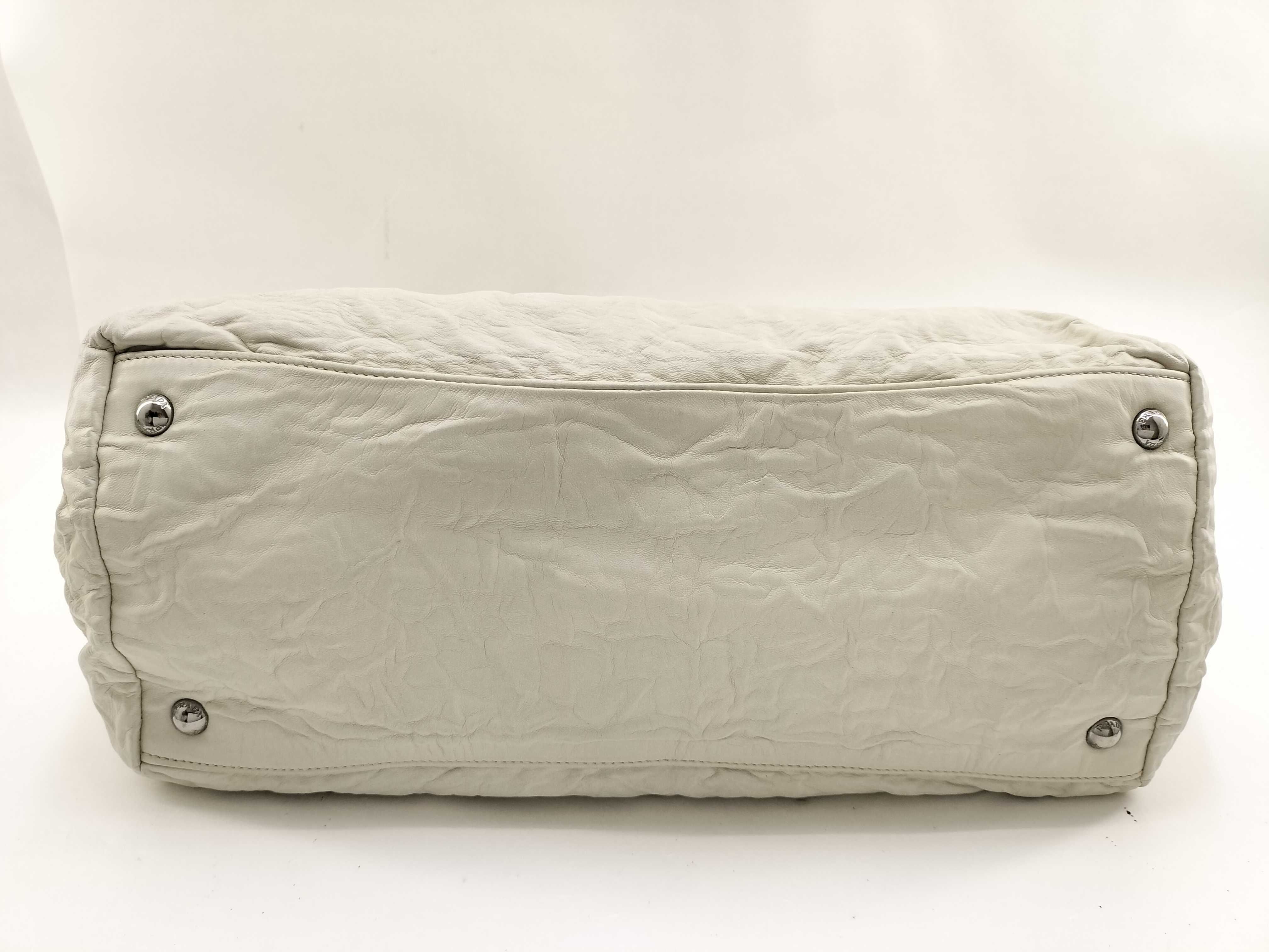 Nappa Leather Tote Bag White — view 8