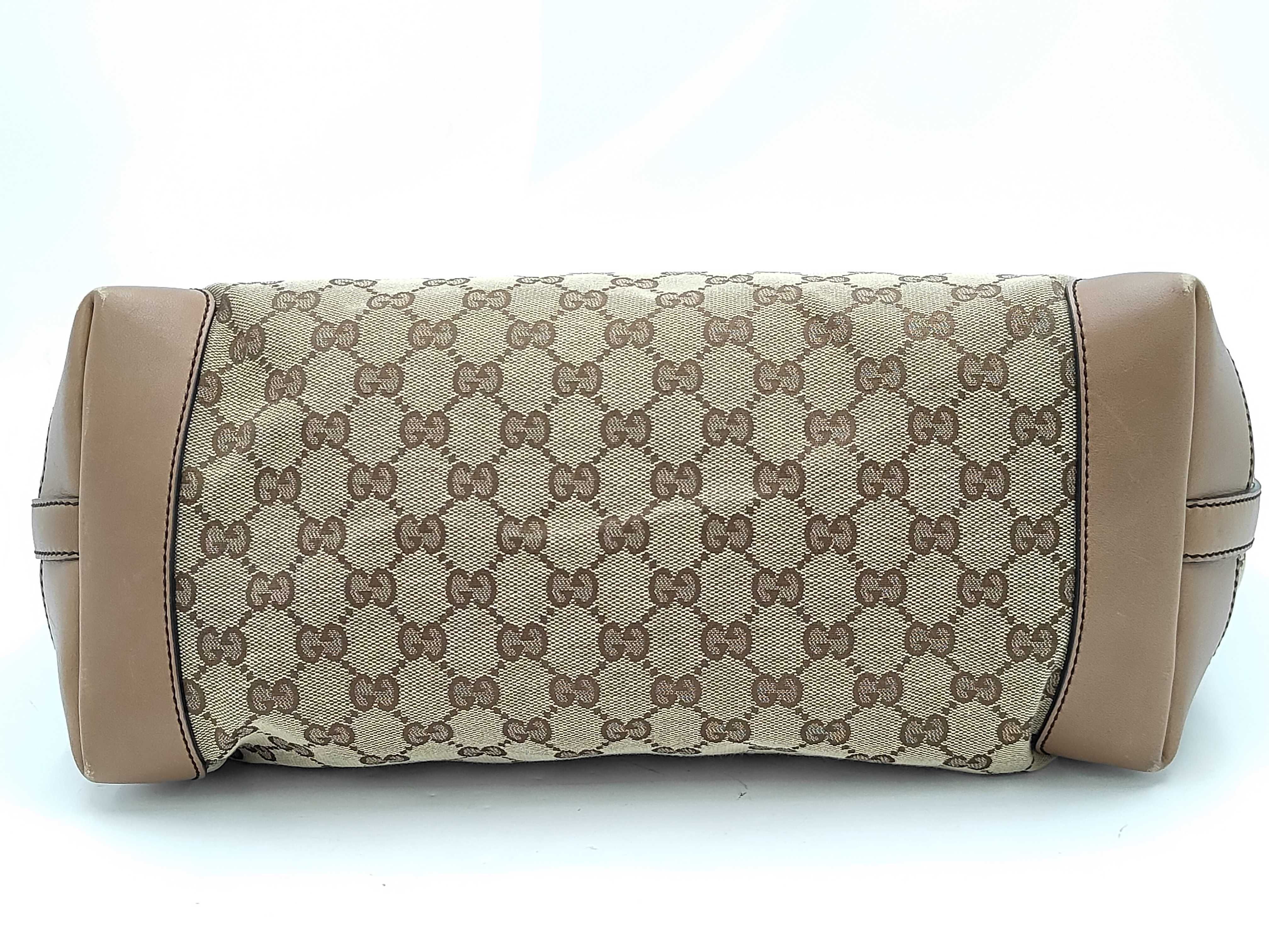 GG pattern beige tote bag — view 3