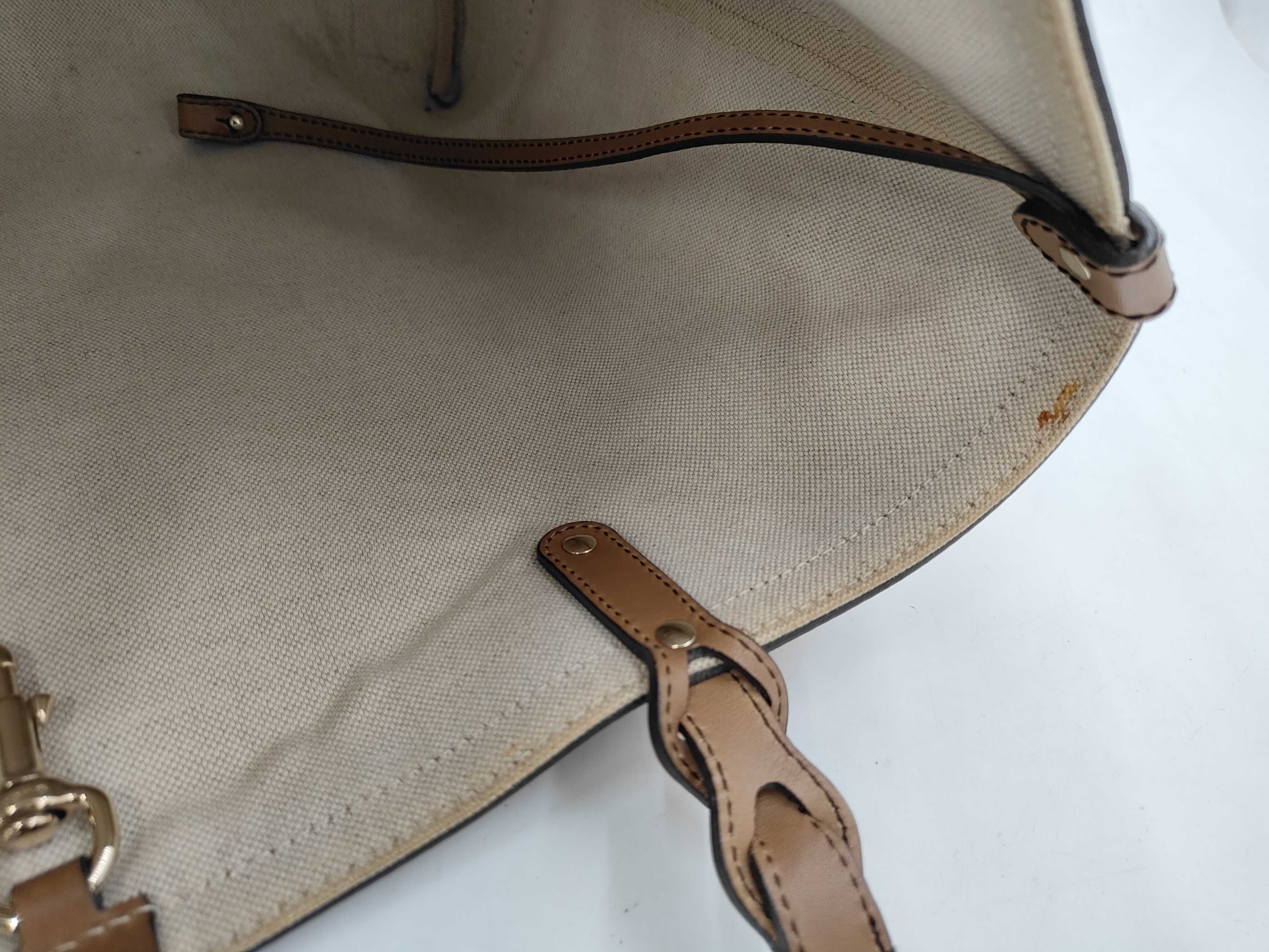 GG pattern beige tote bag — view 8