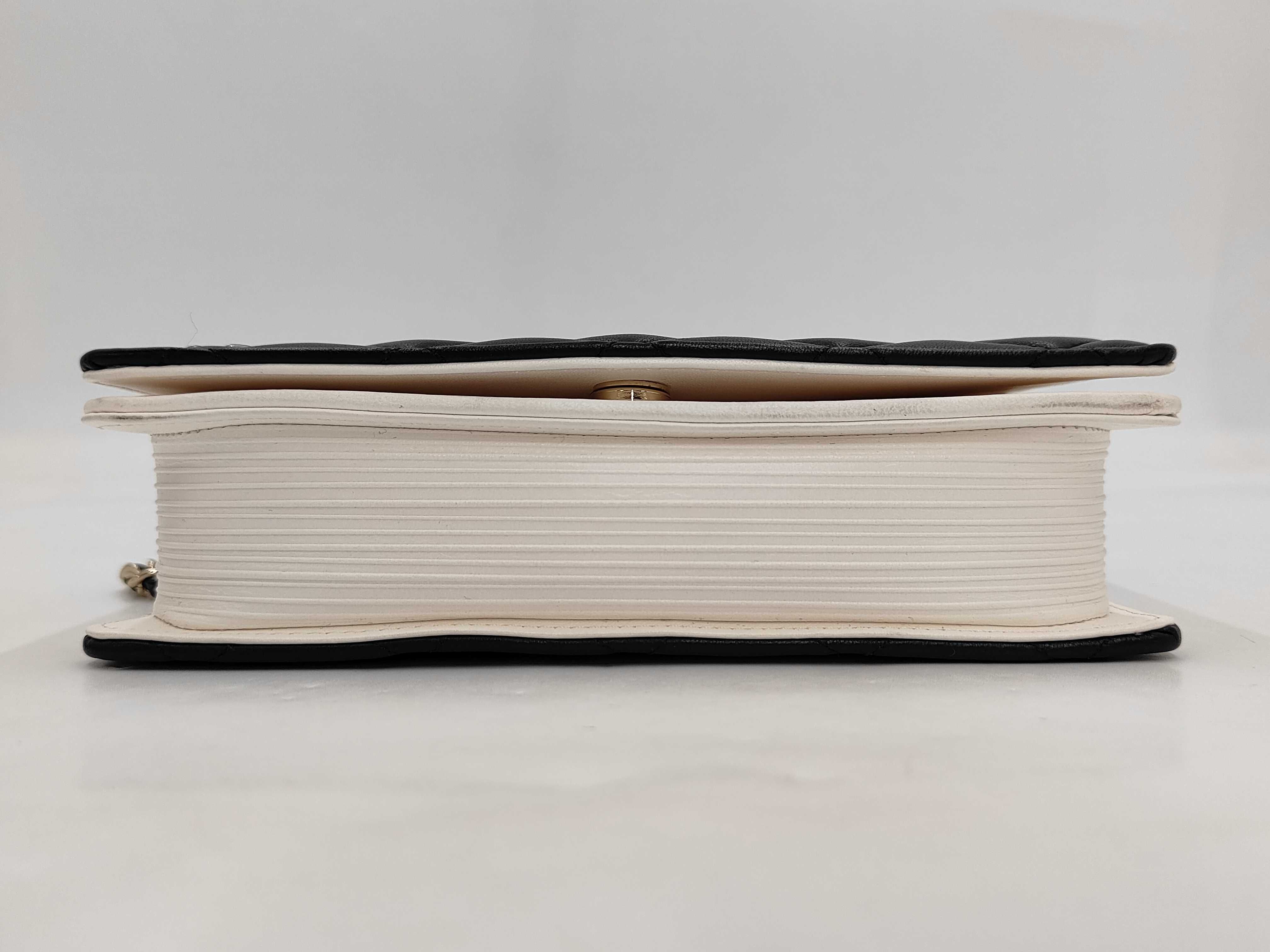Matelassé Book Chain Wallet with Serial Plate Shoulder Bag — view 3