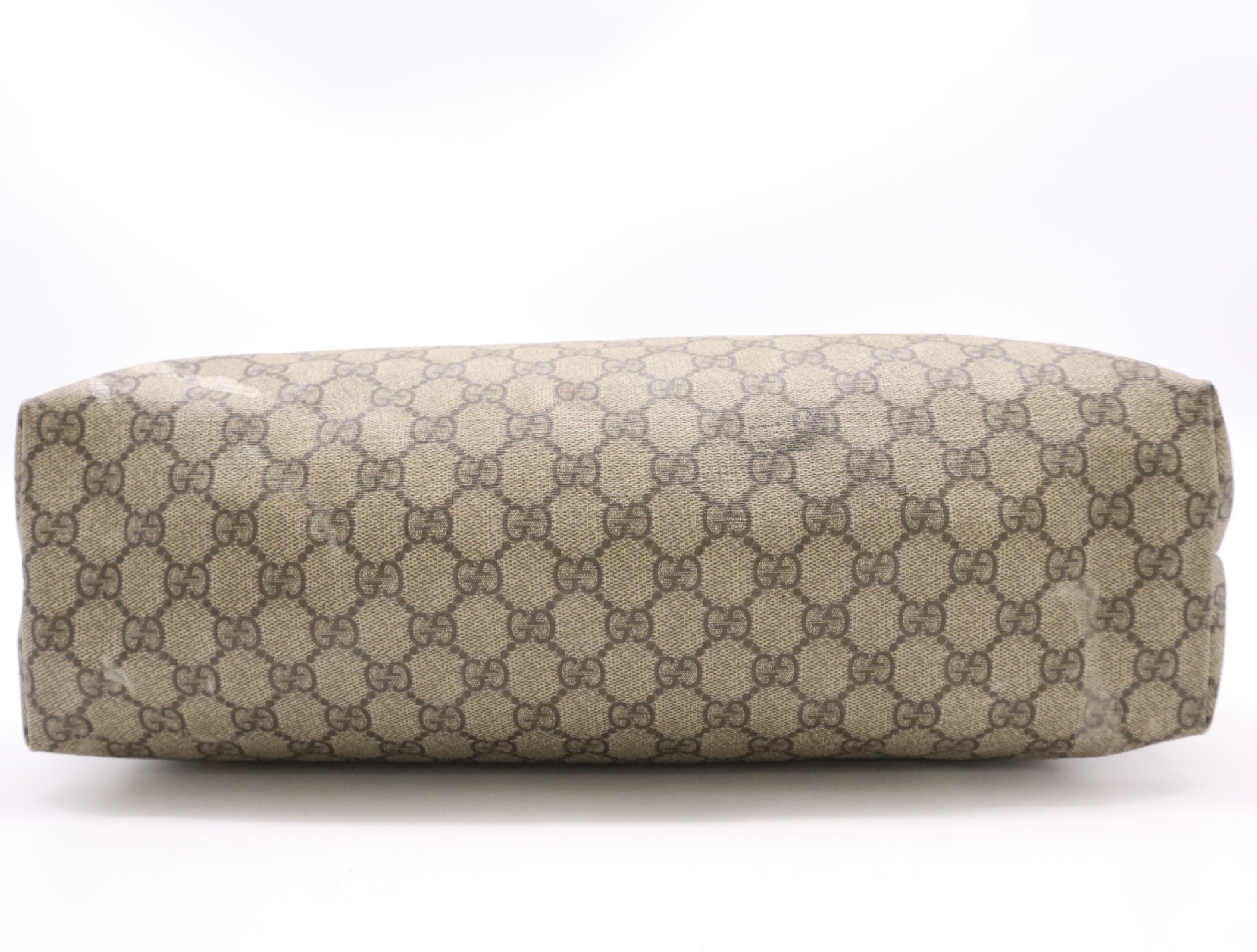 PVC x Leather GG Supreme Tote Bag Beige Brown — view 4
