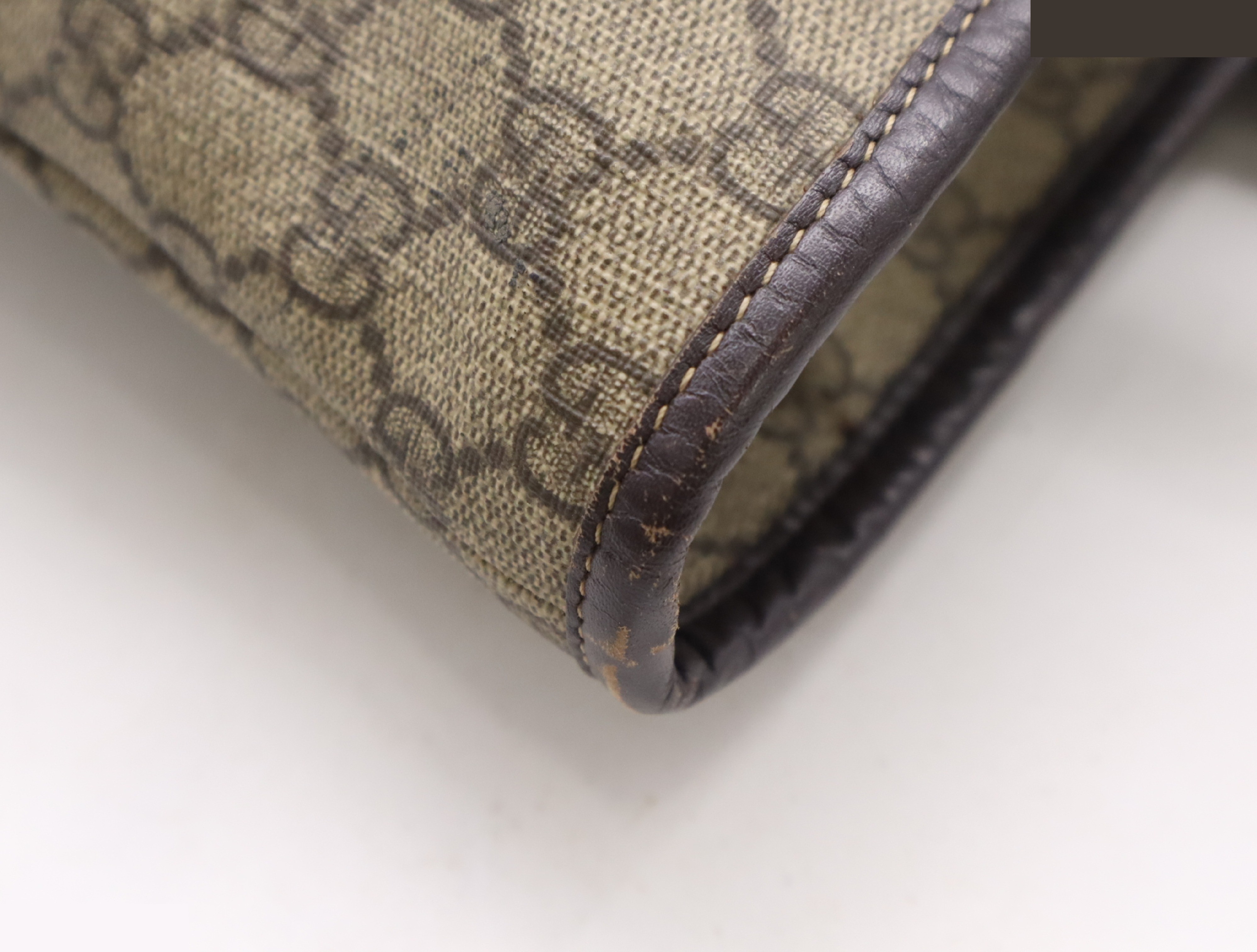 PVC x Leather GG Supreme Tote Bag Beige Brown — view 6