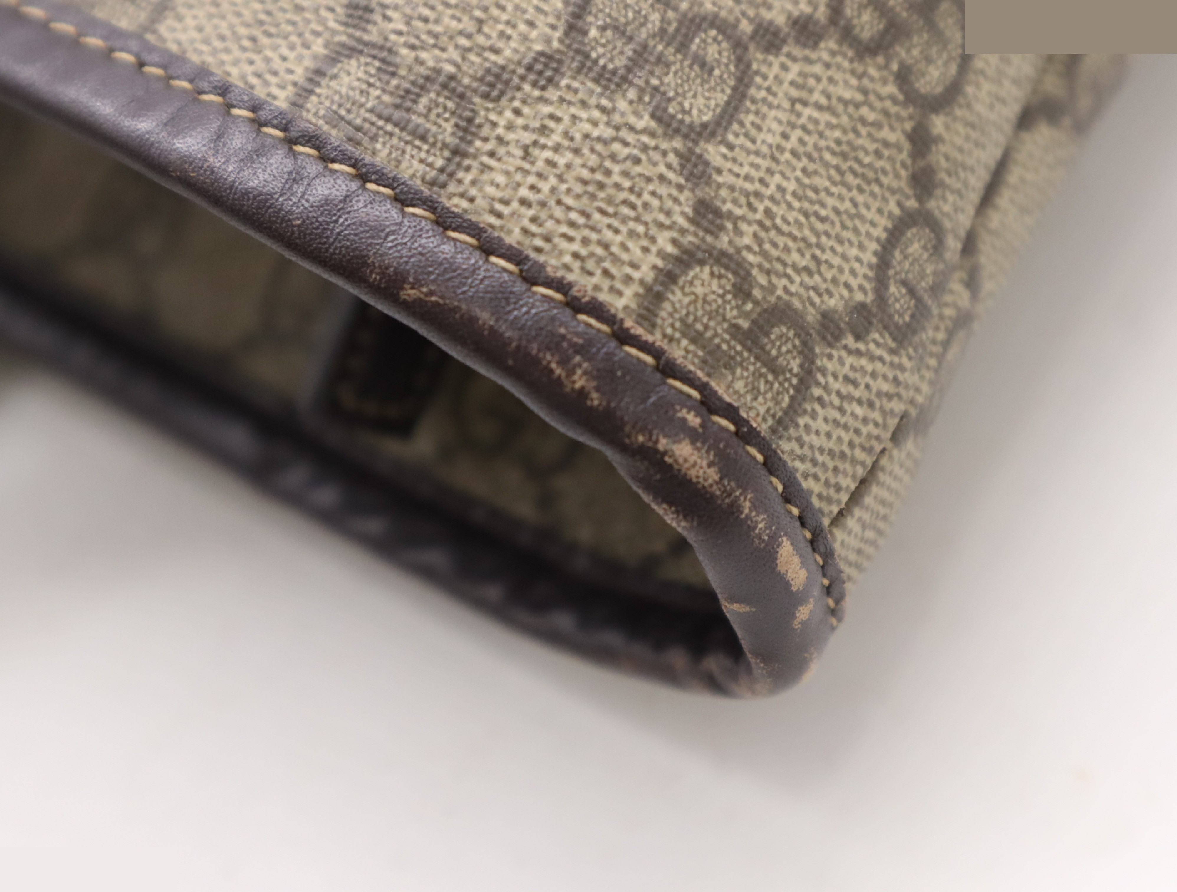 PVC x Leather GG Supreme Tote Bag Beige Brown — view 8