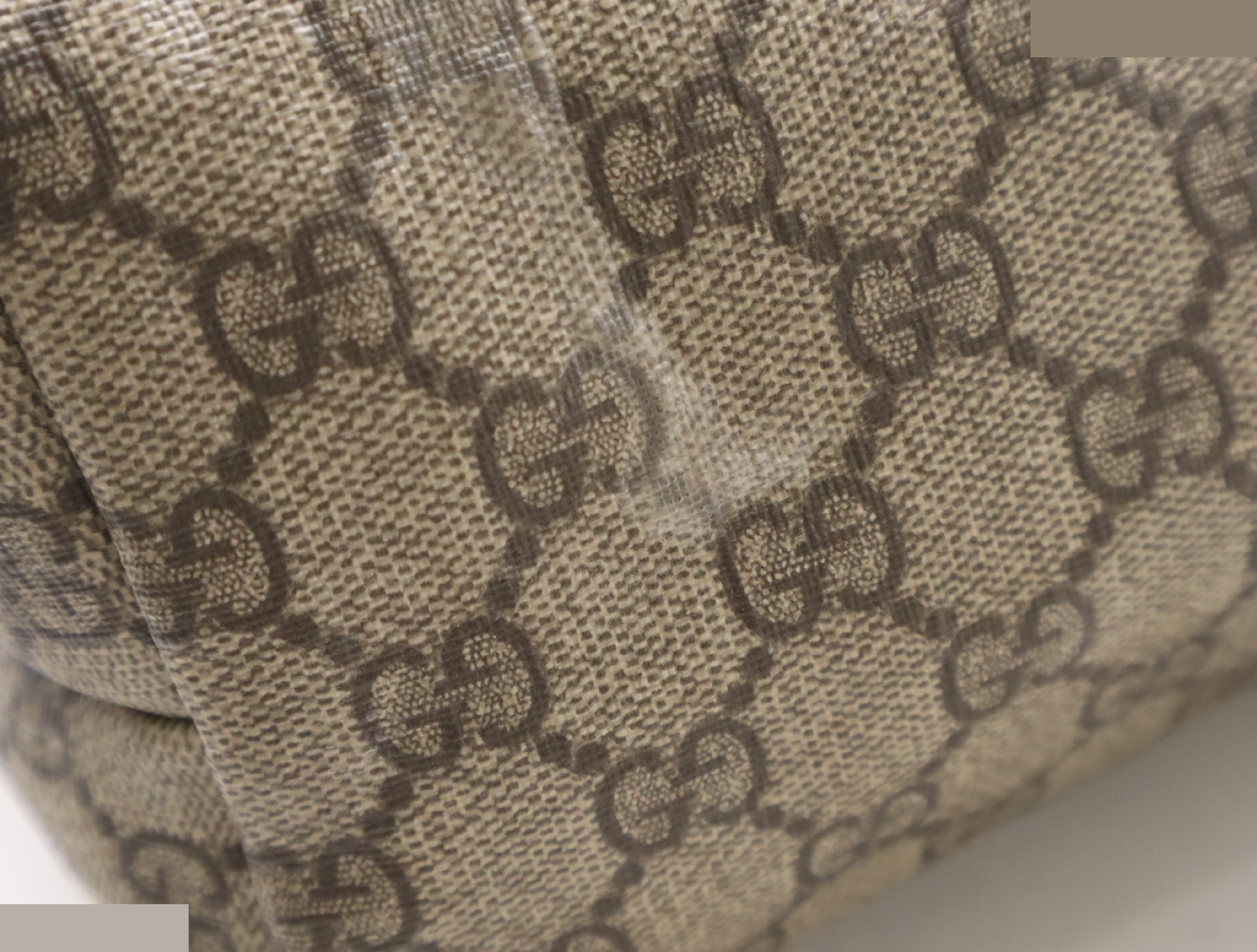 PVC x Leather GG Supreme Tote Bag Beige Brown — view 10