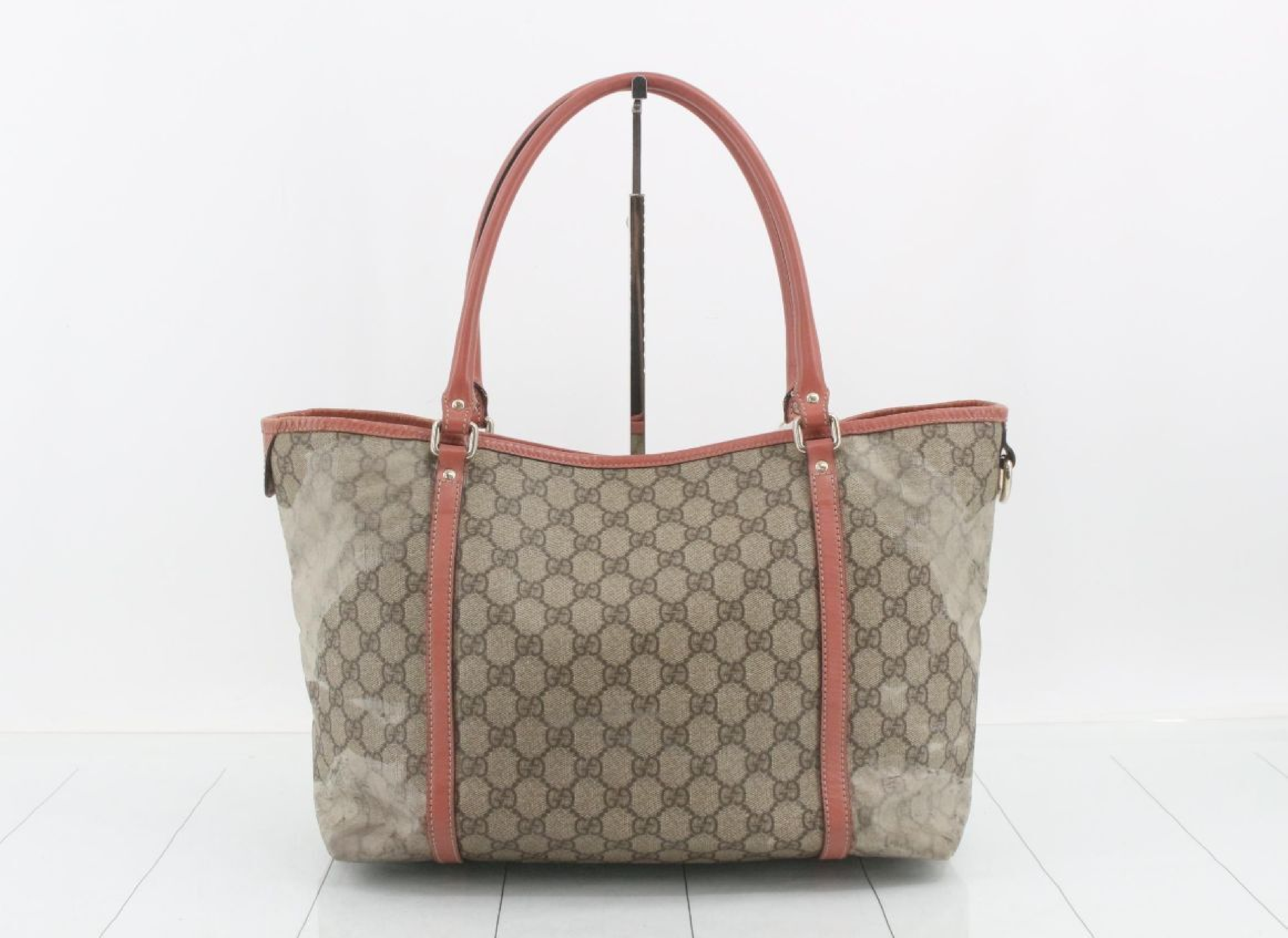 GG Canvas Tote Bag, Beige, 197953 — view 2