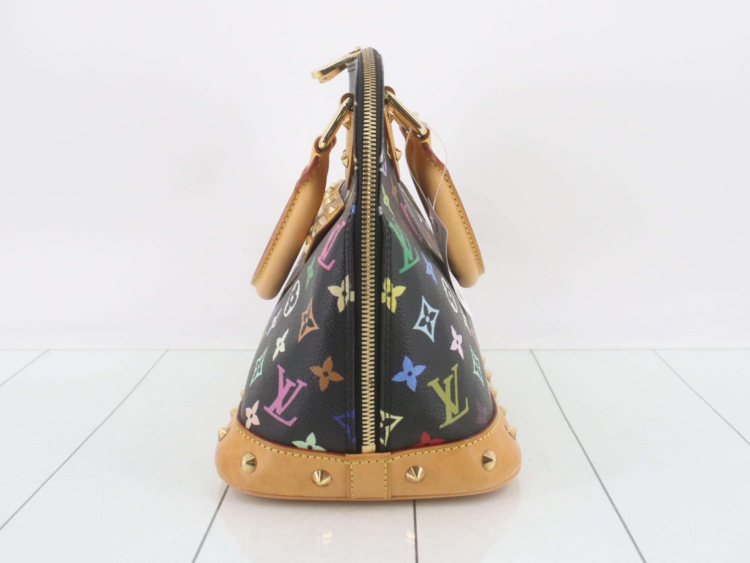 Monogram Multicolor Alma Noir Handbag — view 3