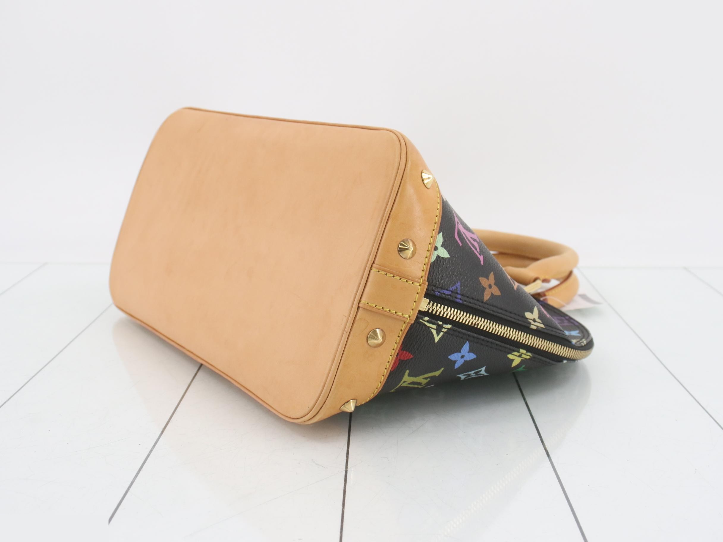Monogram Multicolor Alma Noir Handbag — view 6