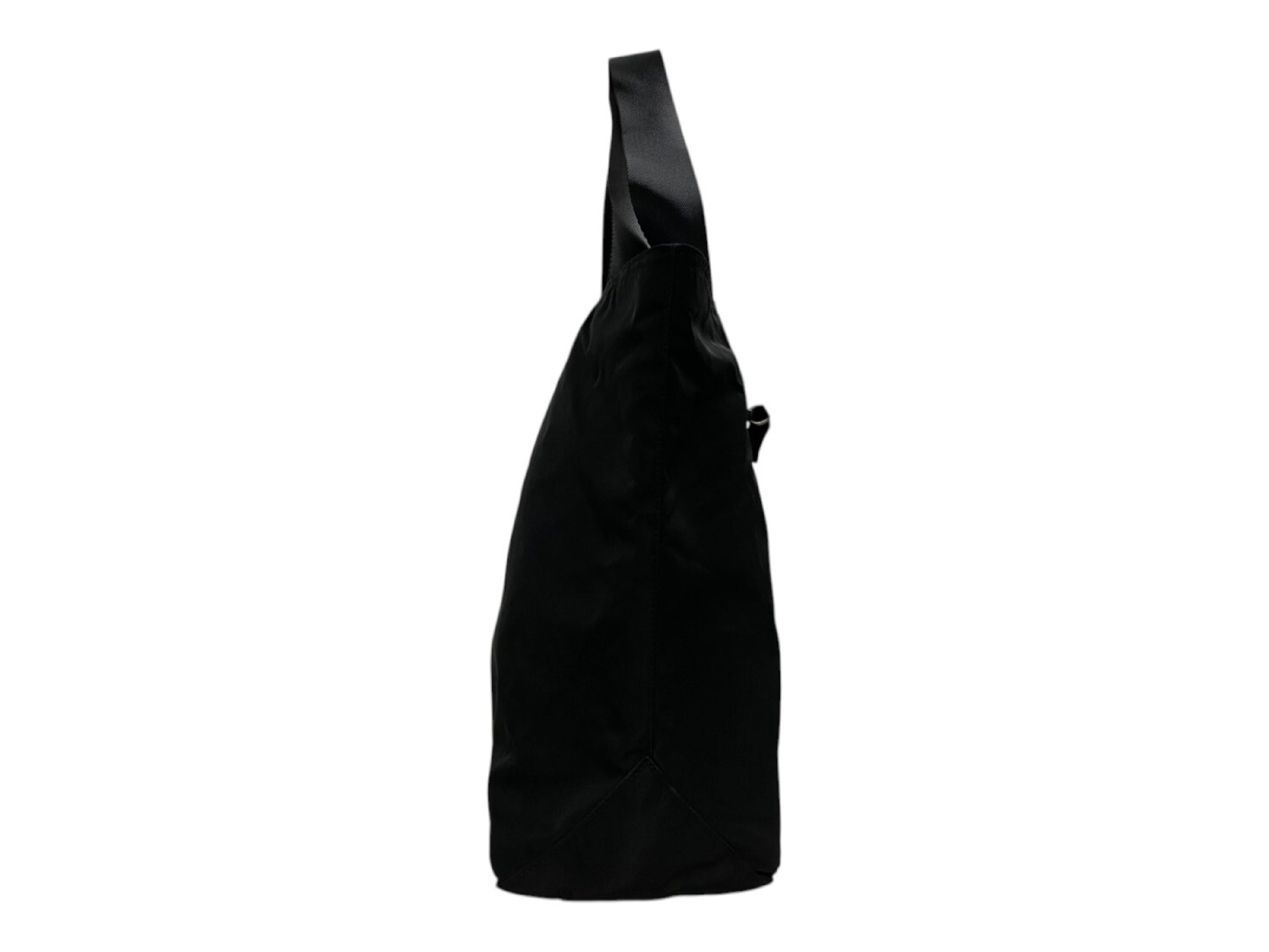 Nylon Triangle Logo Plate Tote Bag — view 3