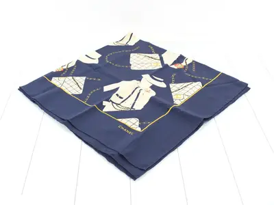 Vintage Mademoiselle Large Silk Scarf