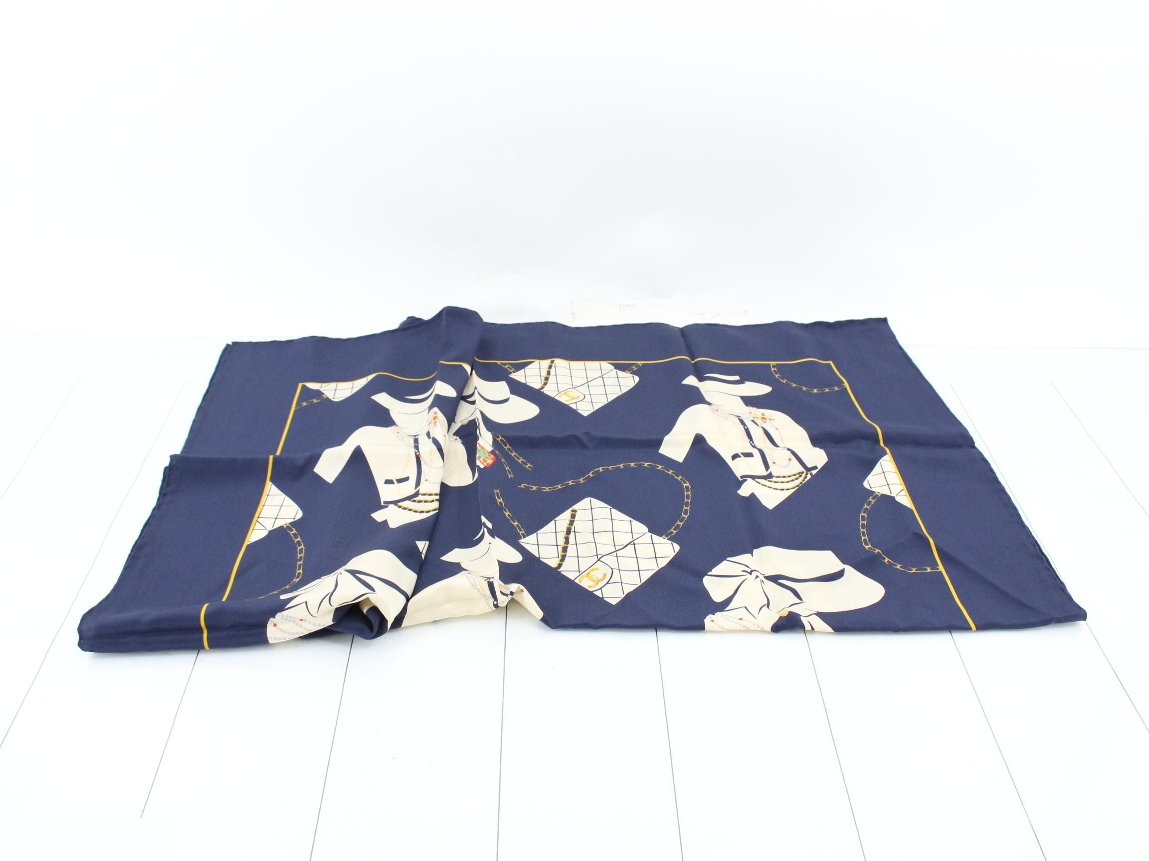 Vintage Mademoiselle Large Silk Scarf — view 3