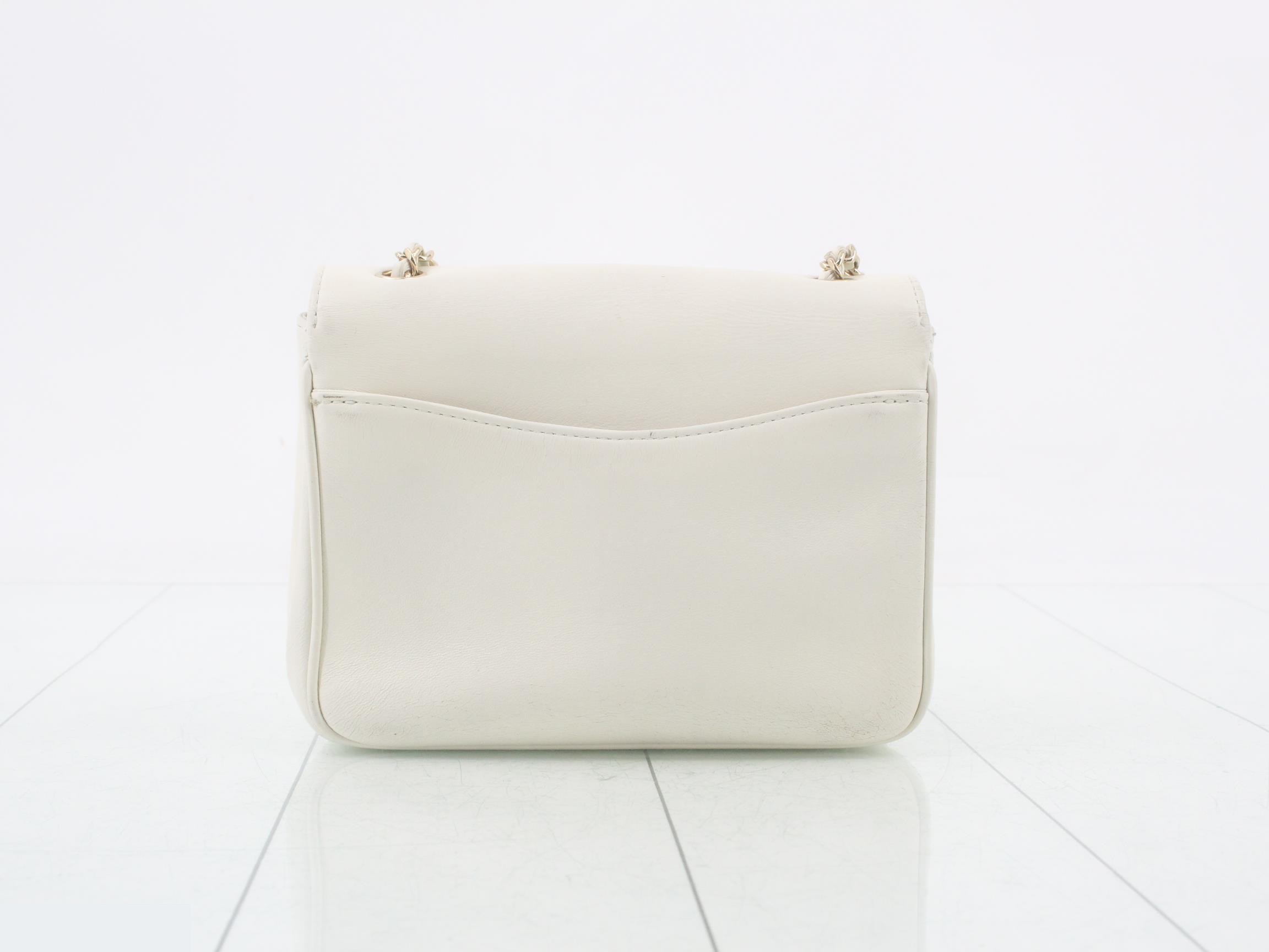 Lambskin Deca Coco Chain Shoulder Bag, with sticker and card. — view 2