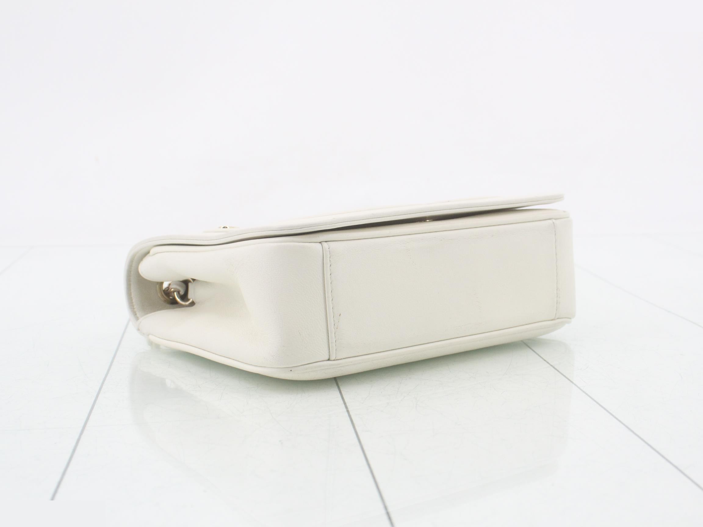 Lambskin Deca Coco Chain Shoulder Bag, with sticker and card. — view 5