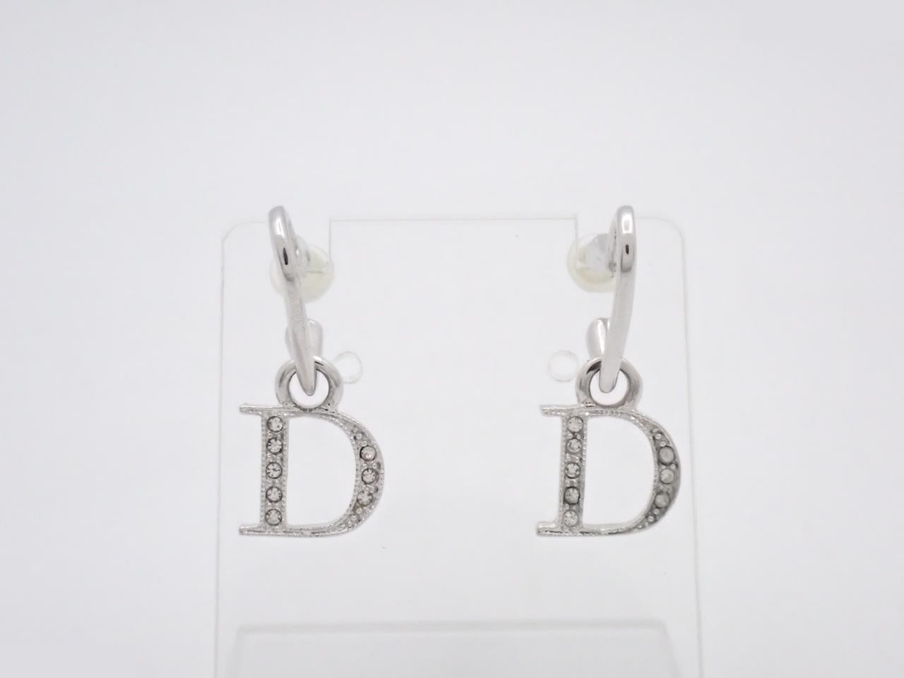 logo heart earrings rhinestone GP