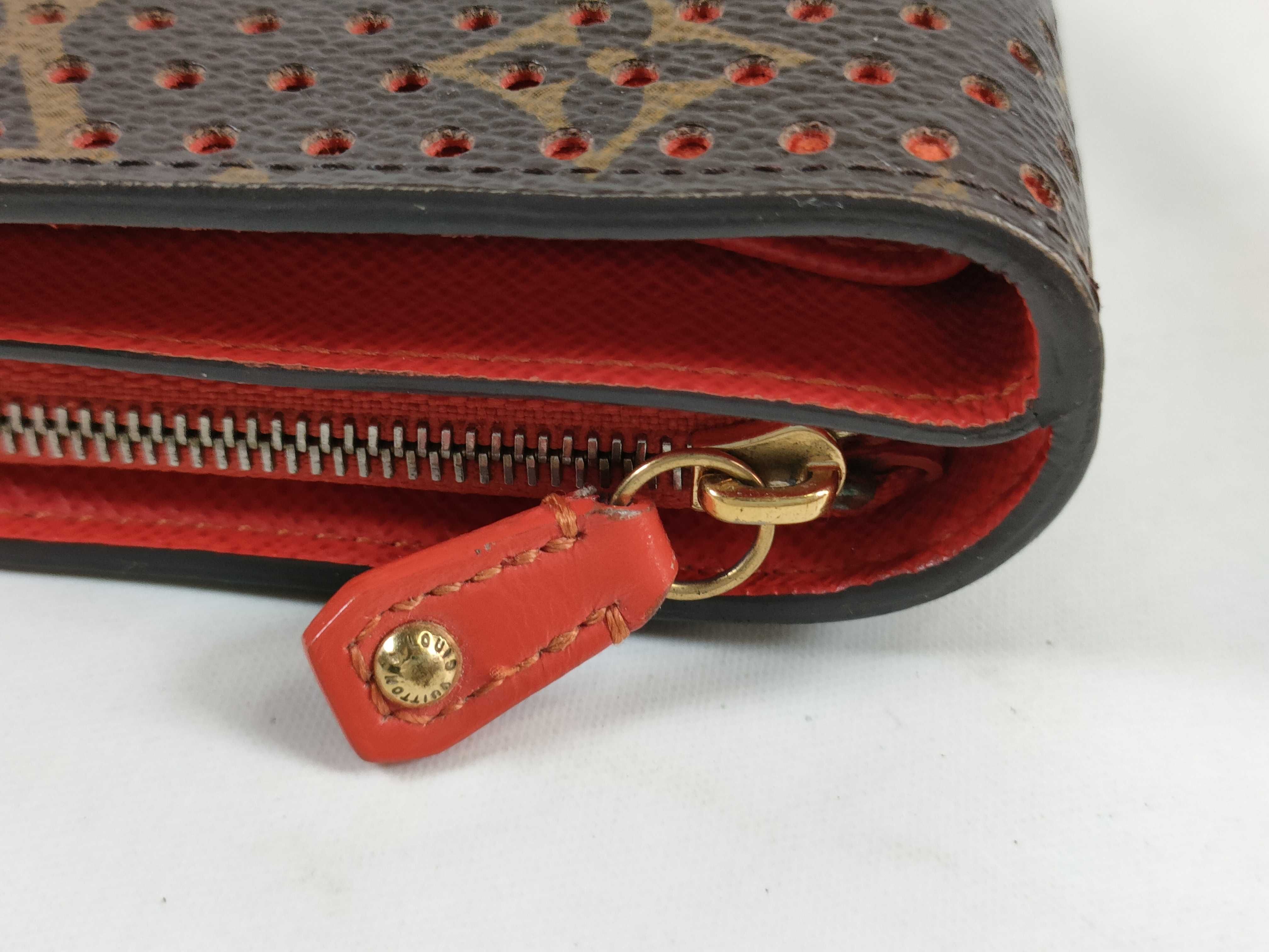 Monogram Perforated Compact Zip Wallet — view 13