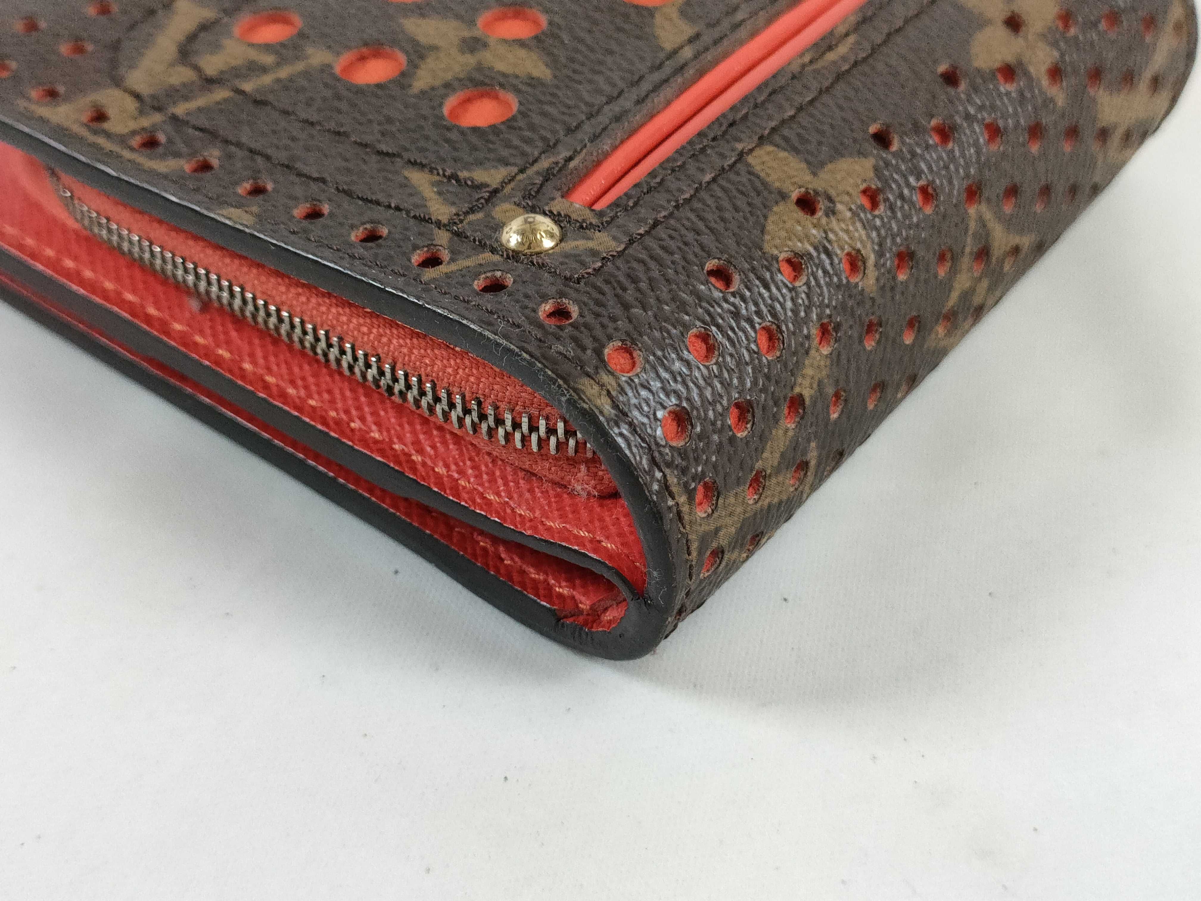 Monogram Perforated Compact Zip Wallet — view 3