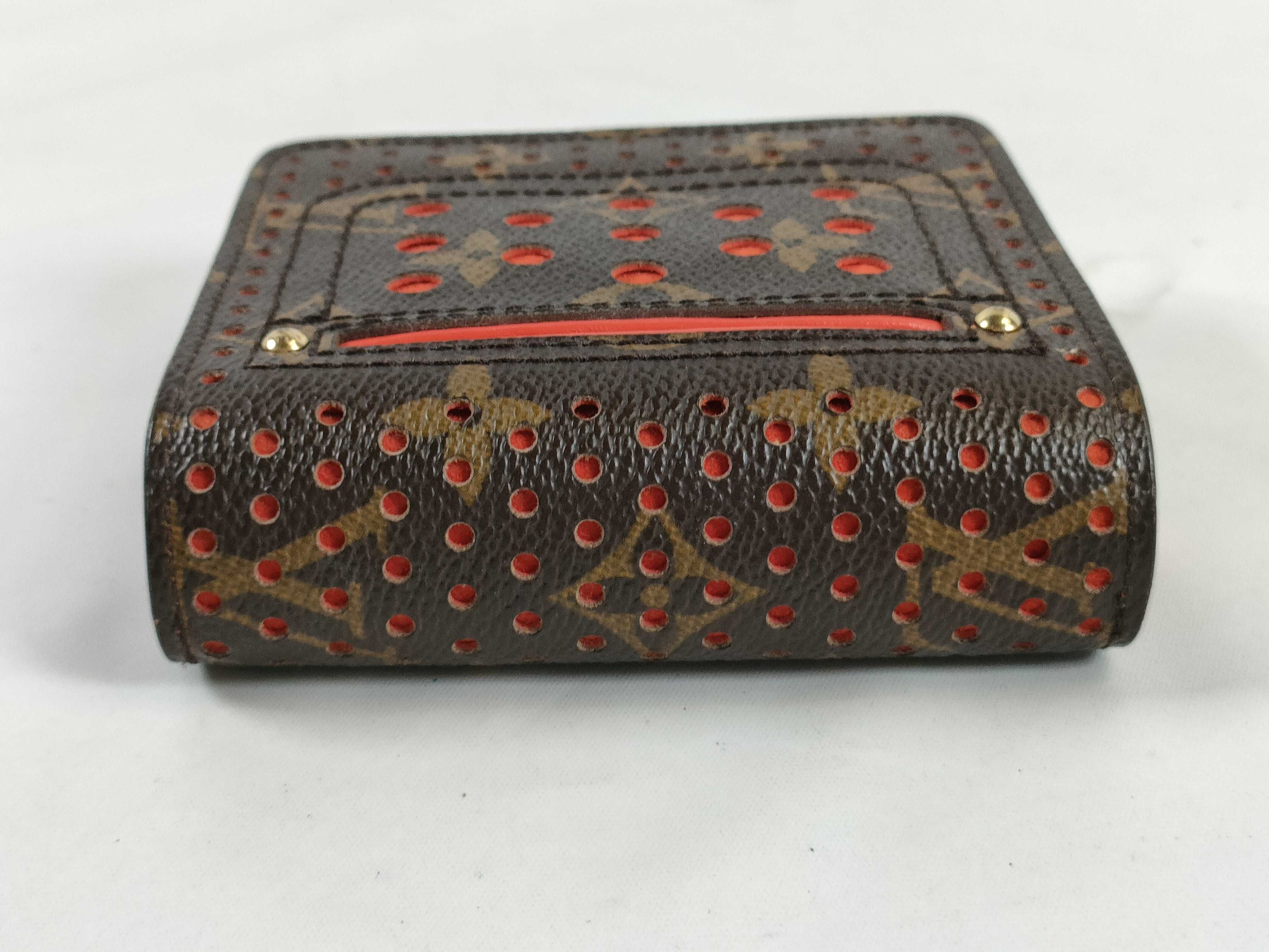 Monogram Perforated Compact Zip Wallet — view 4