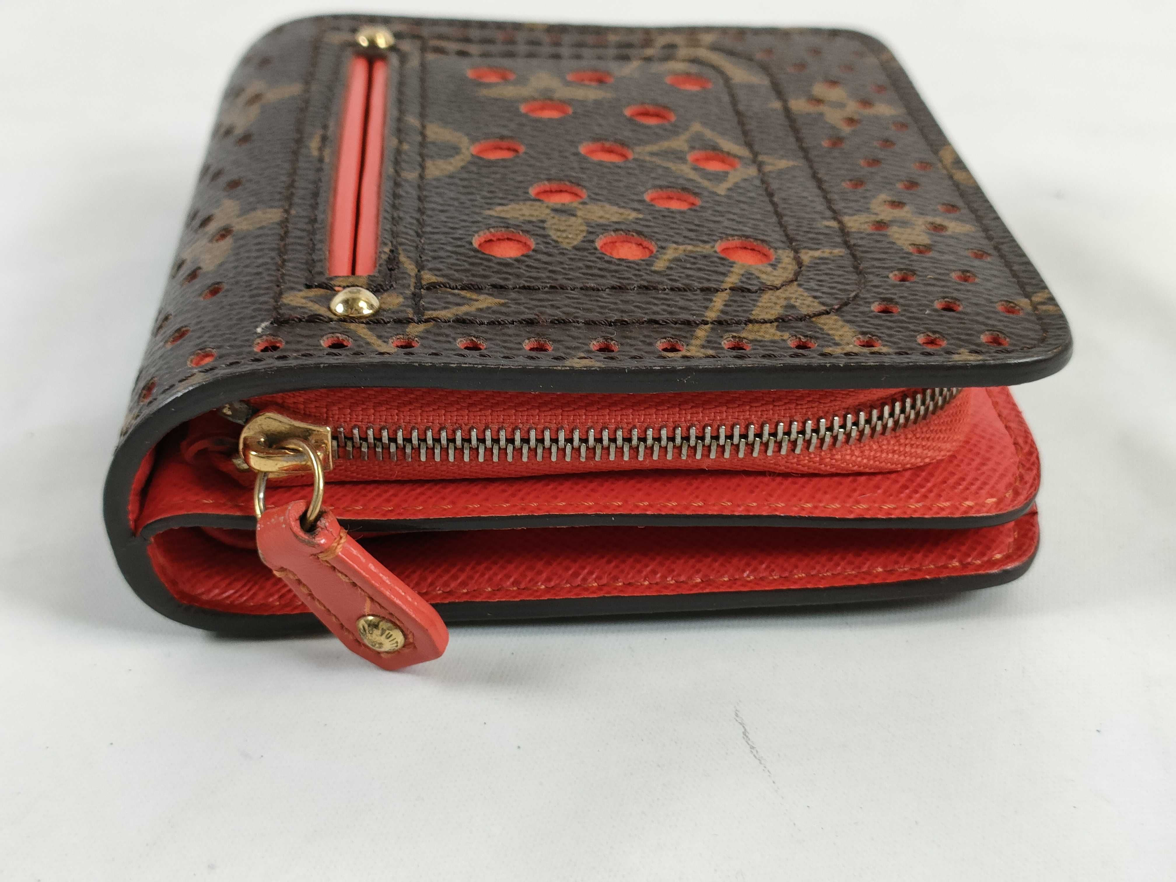 Monogram Perforated Compact Zip Wallet — view 5
