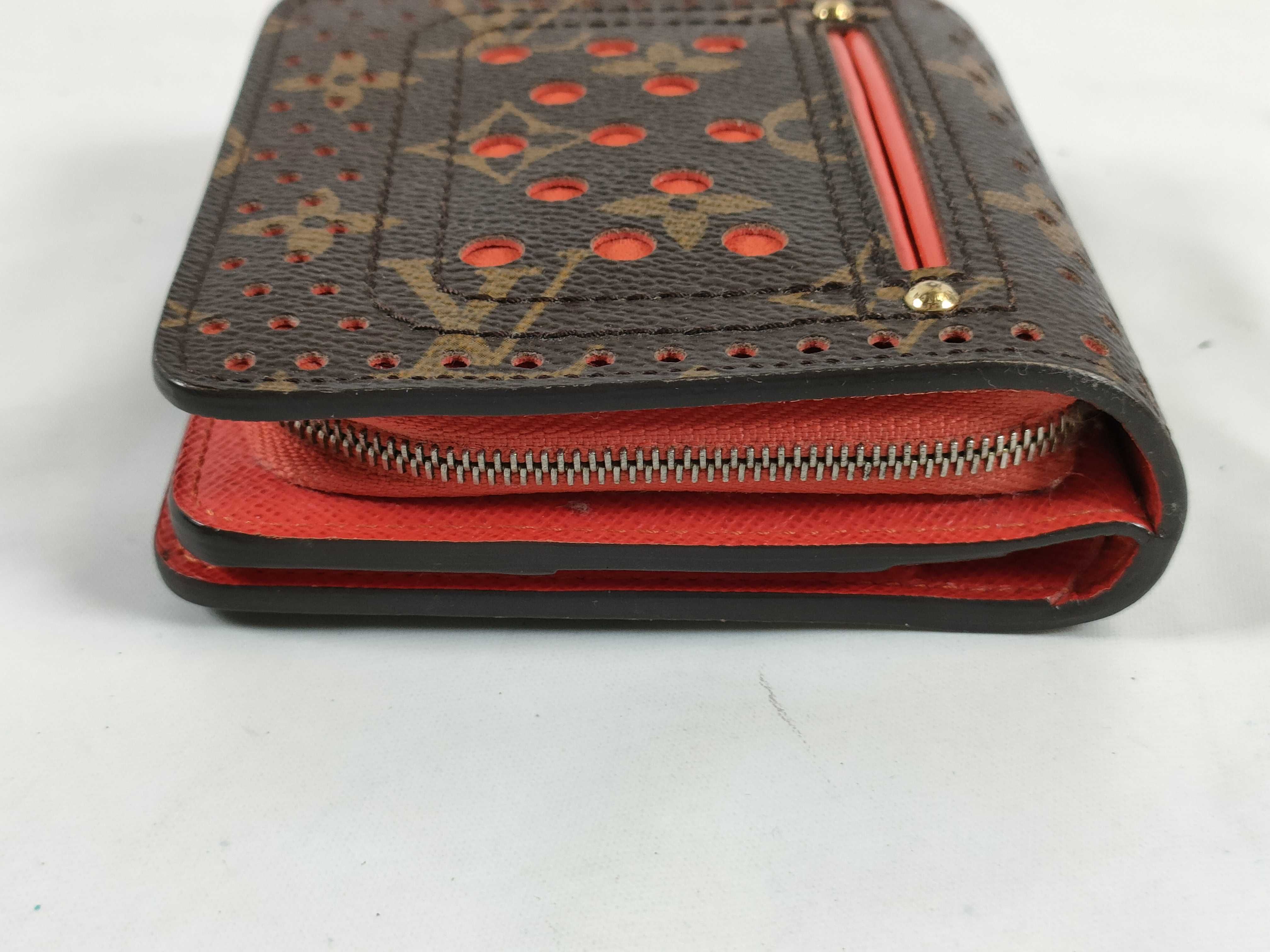 Monogram Perforated Compact Zip Wallet — view 7