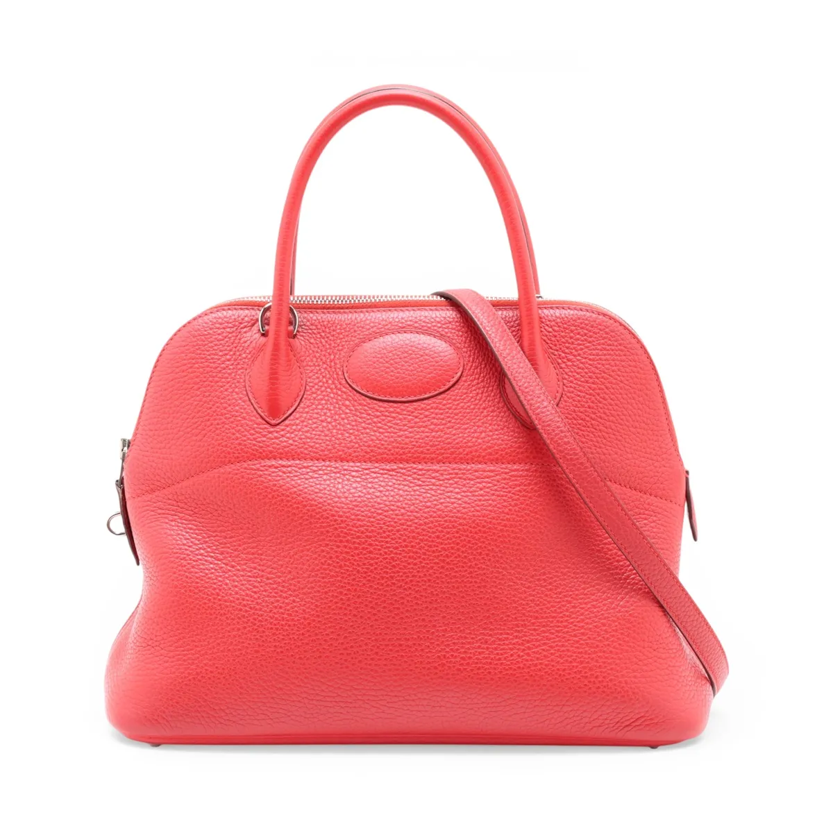 Bolide 31, Taurillon Clemence leather, red, silver hardware, X: 2016