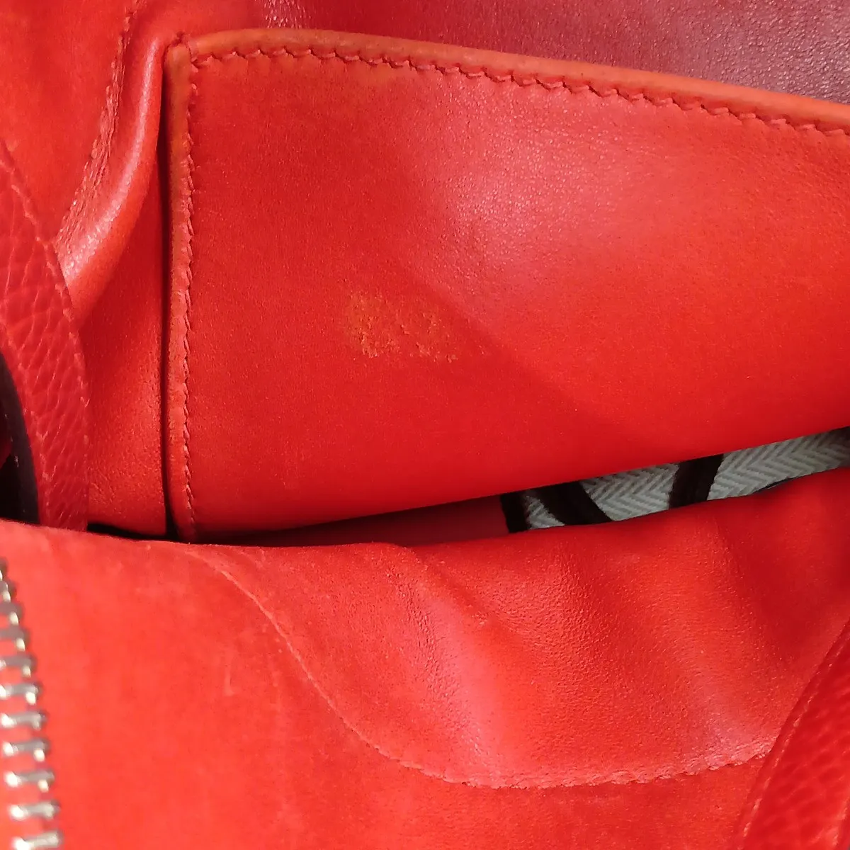 Bolide 31, Taurillon Clemence leather, red, silver hardware, X: 2016 — view 15
