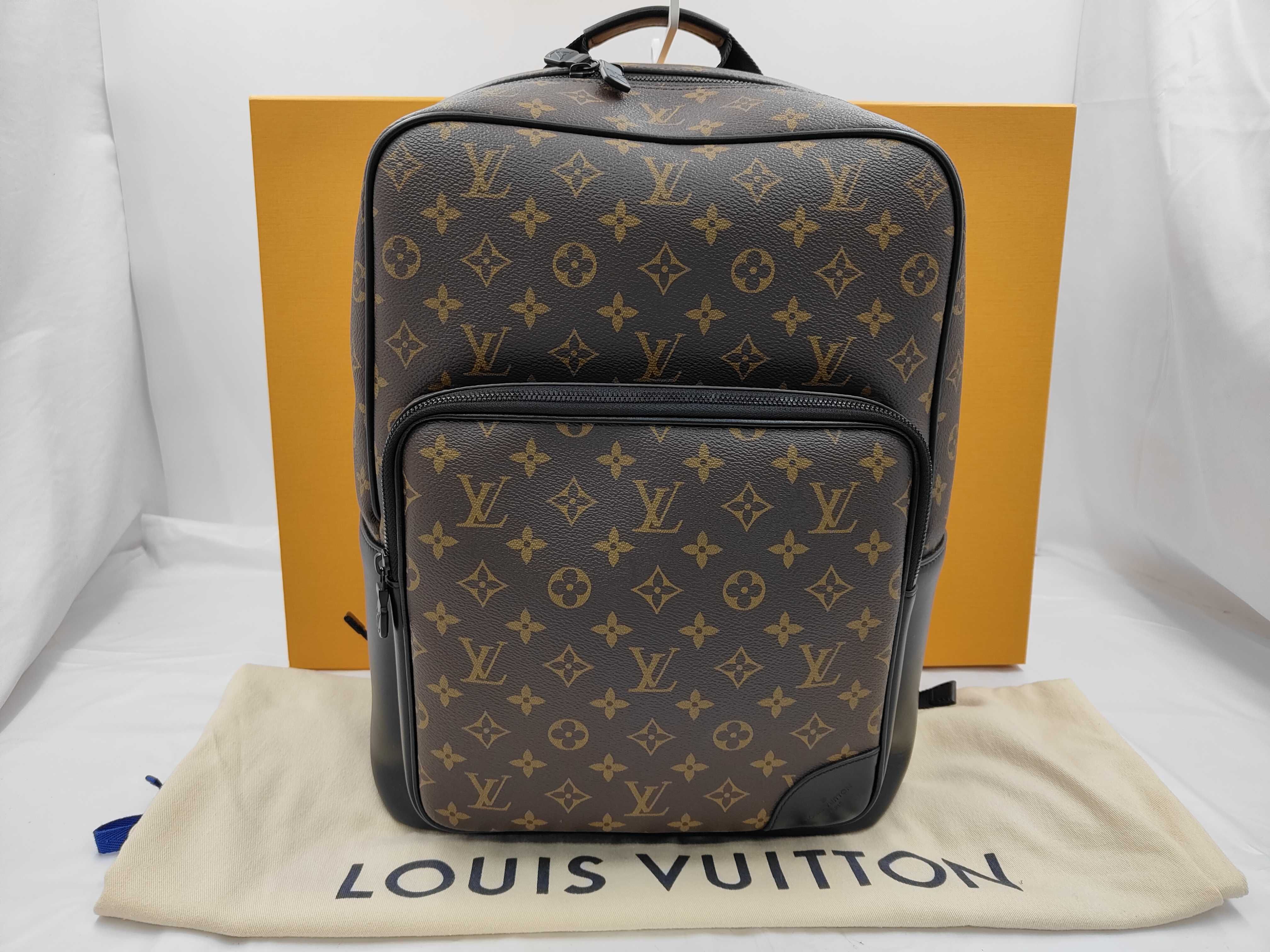 Monogram Macassar Dean Backpack Noir RFID Bag
