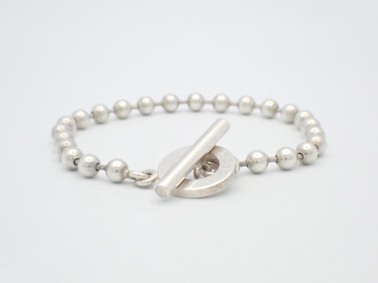 T-bar ball chain bracelet, 925 sterling silver, 16.4g, wrist circumference approx. 18cm