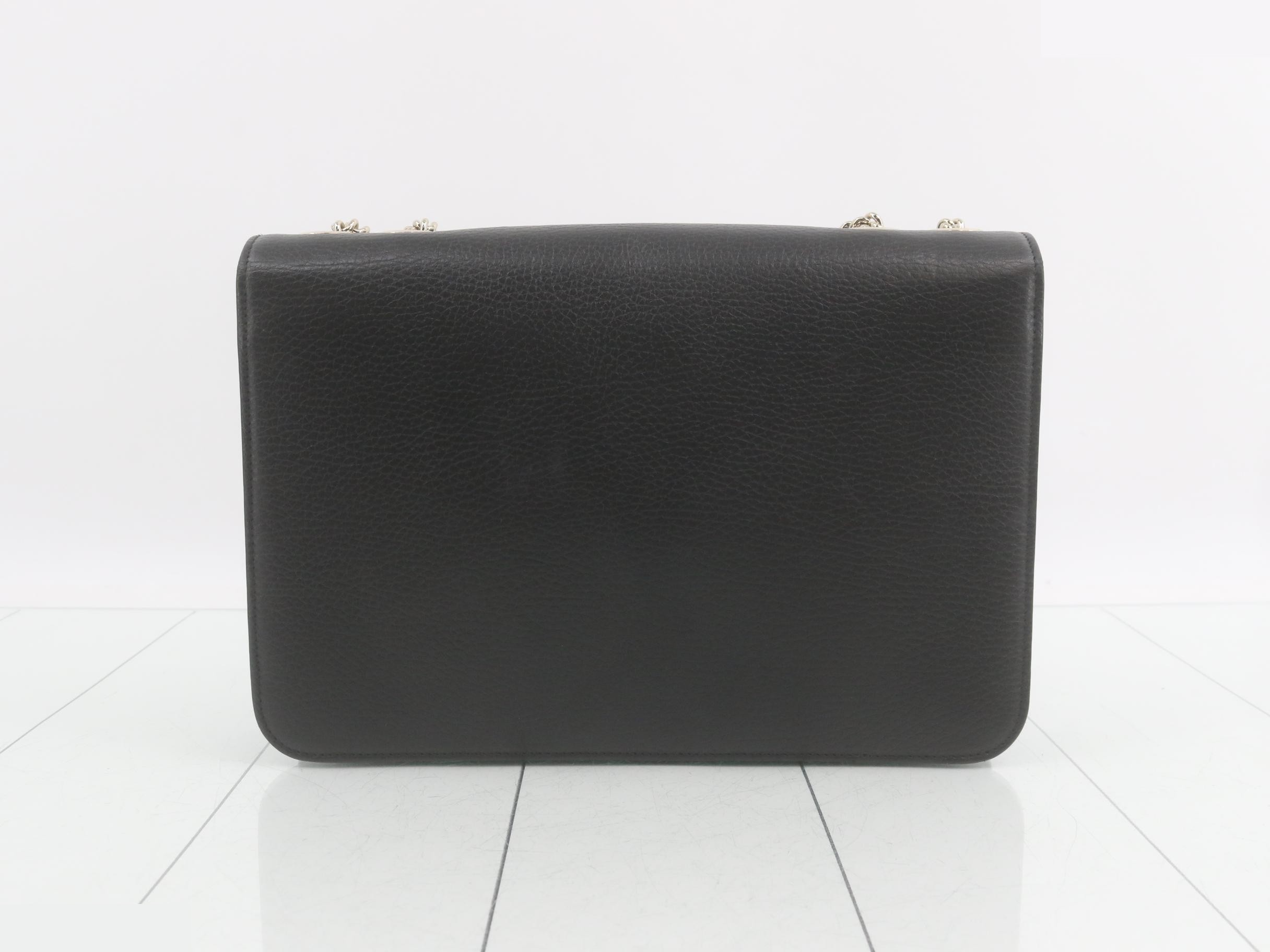 Interlocking G Leather Chain Shoulder Bag — view 2