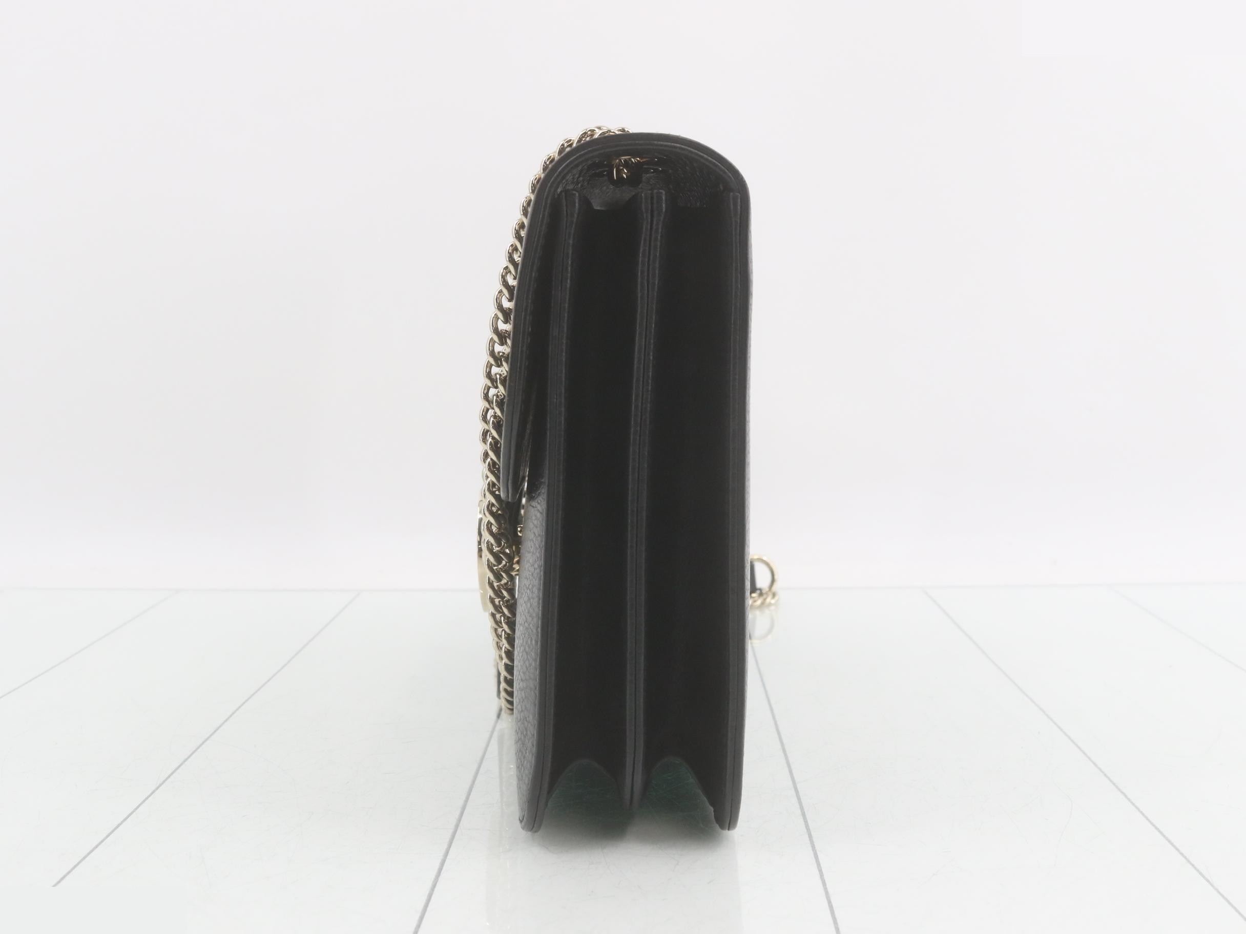 Interlocking G Leather Chain Shoulder Bag — view 3