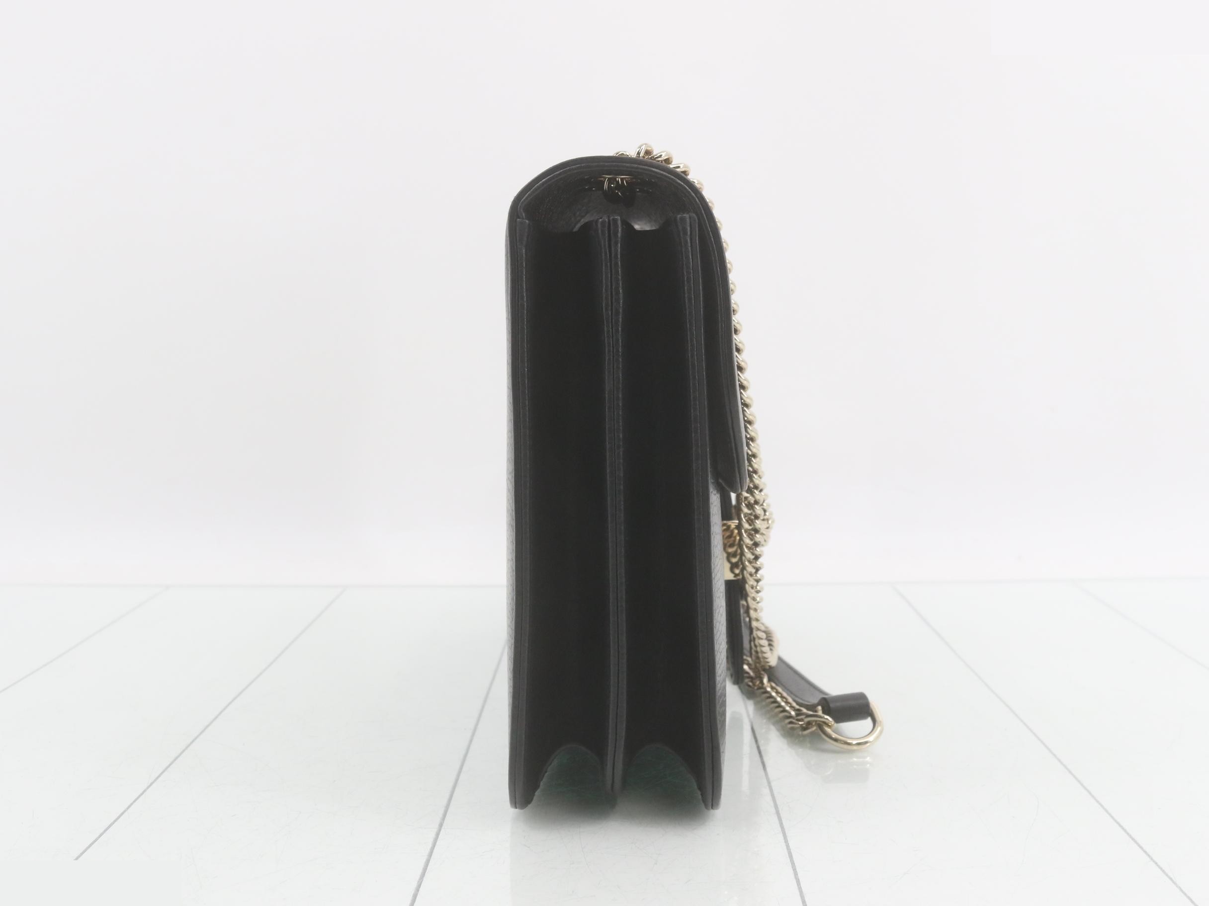 Interlocking G Leather Chain Shoulder Bag — view 4