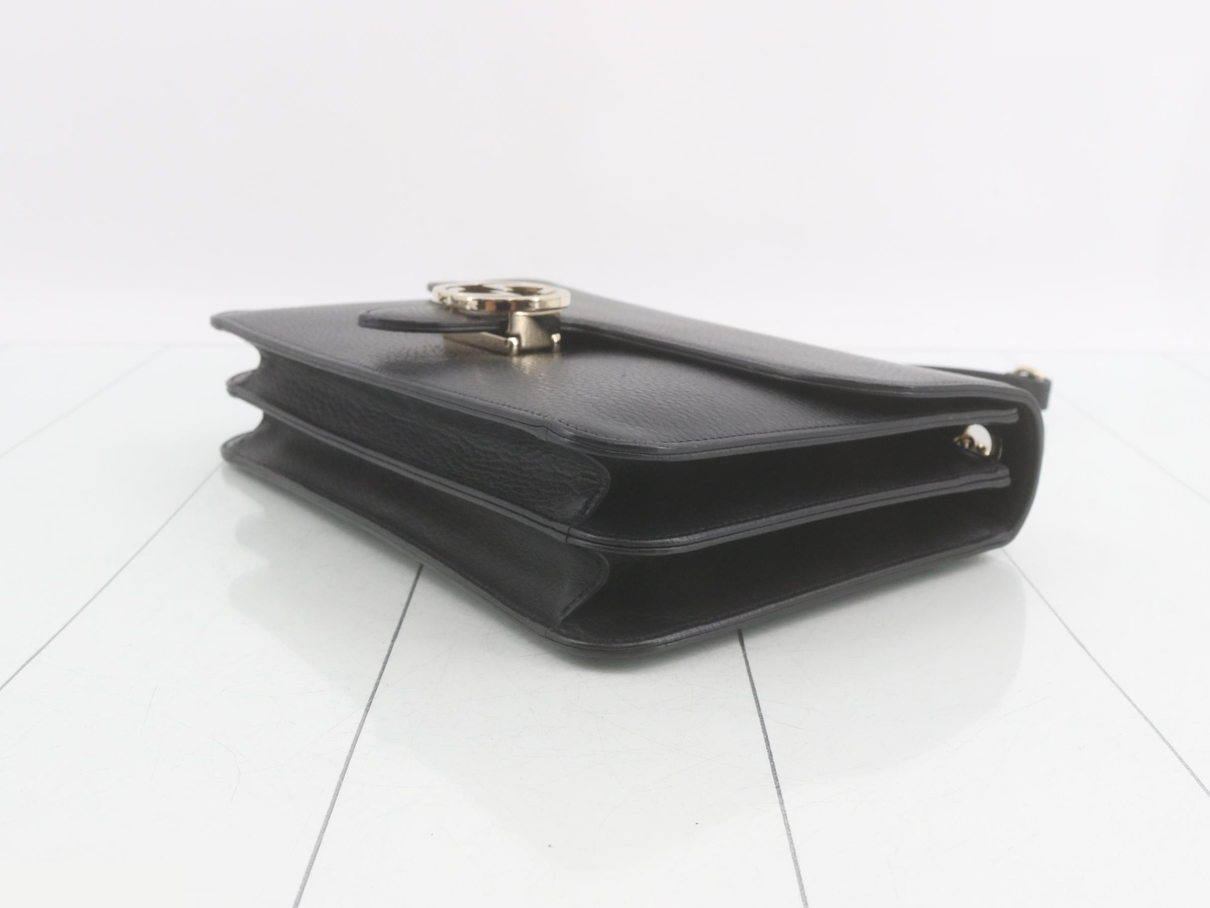 Interlocking G Leather Chain Shoulder Bag — view 6
