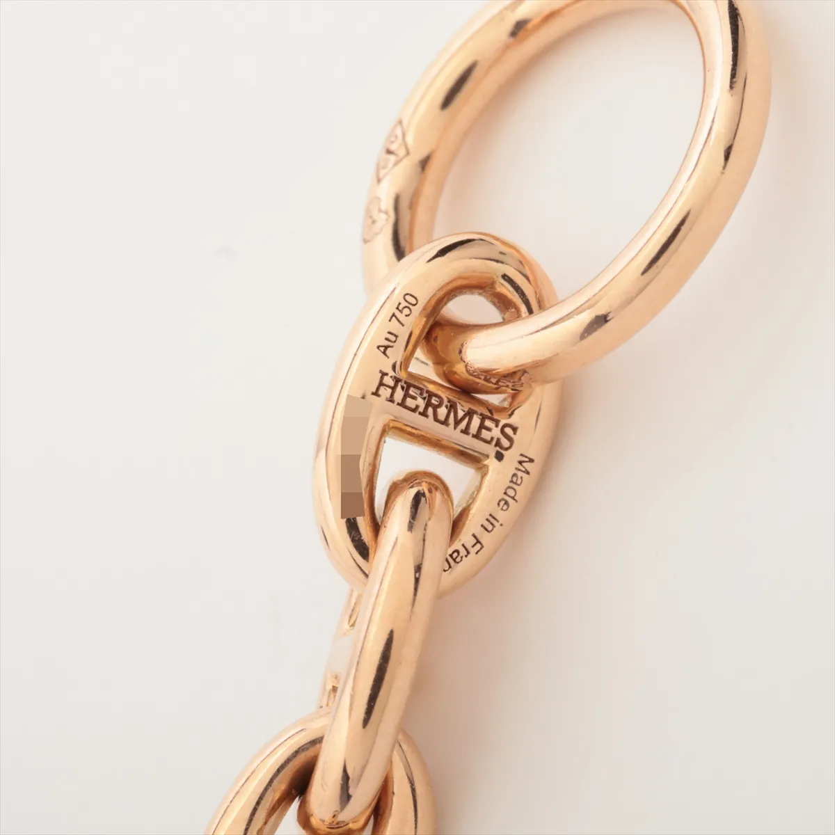 Hermès Chaine d'Ancre TPM Bracelet, 750 (PG), 20.3g, 25G263800 — view 4