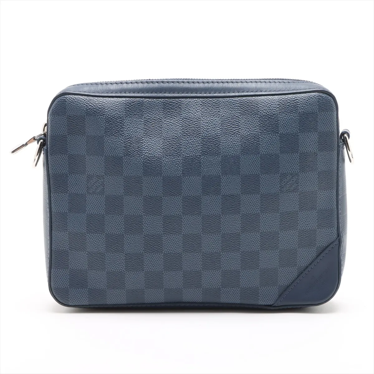 Damier Graphite x Damier Infini Trio Messenger Bag N40438 (Serial Number Unknown) - Blue — view 3