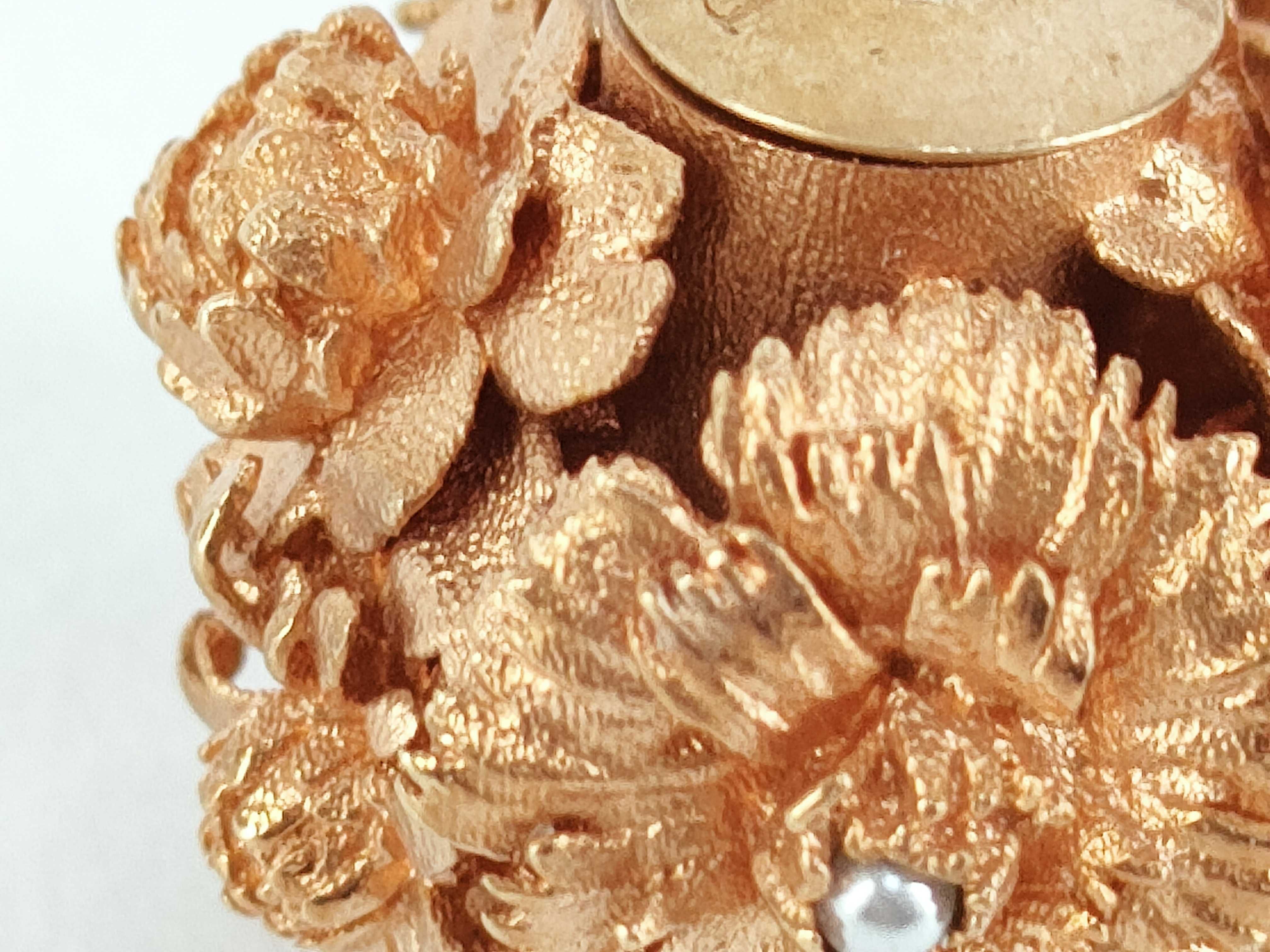 Tribal Flower Pearl Earrings — view 9