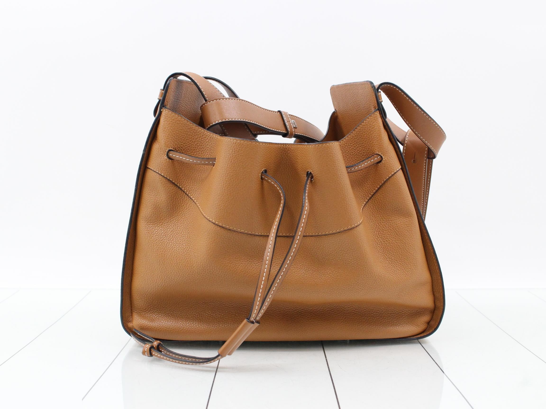 Hammock Leather 6-Way Handbag, Brown — view 4