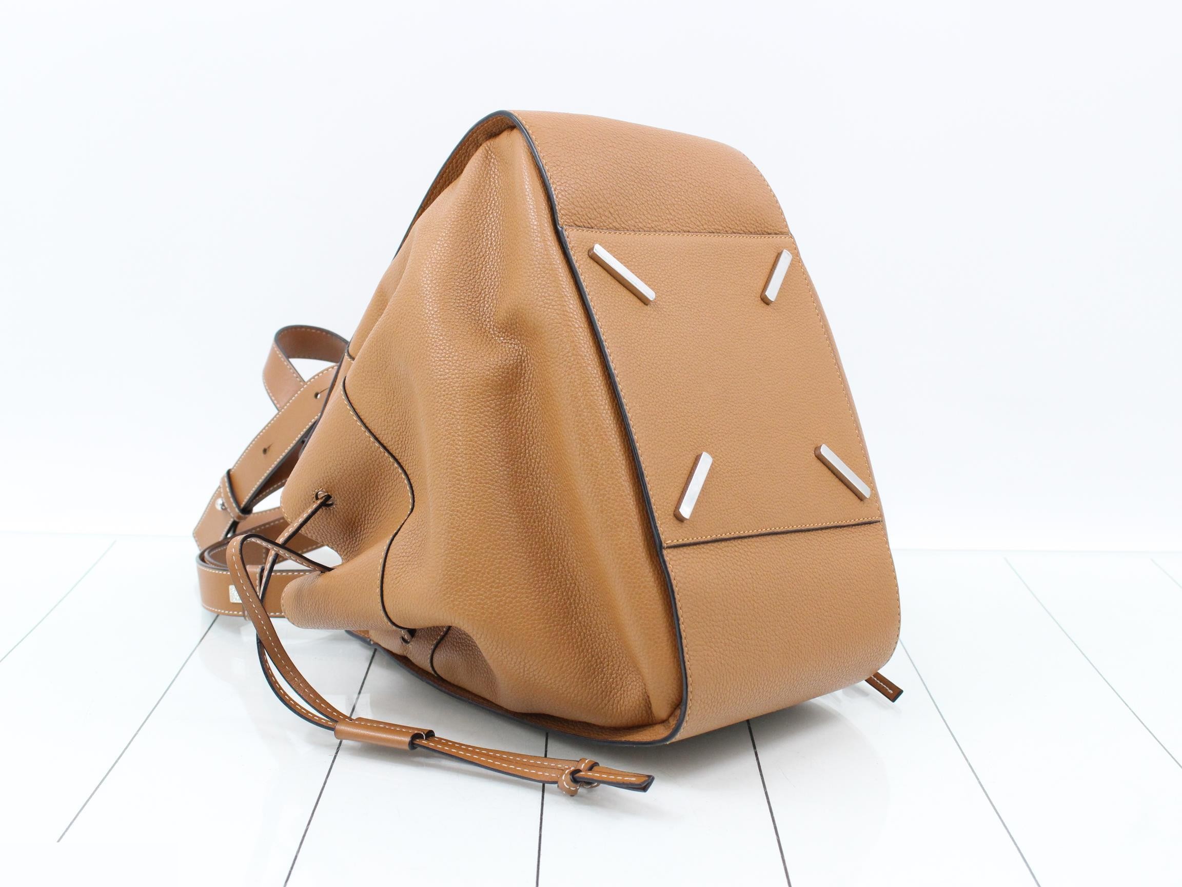 Hammock Leather 6-Way Handbag, Brown — view 5