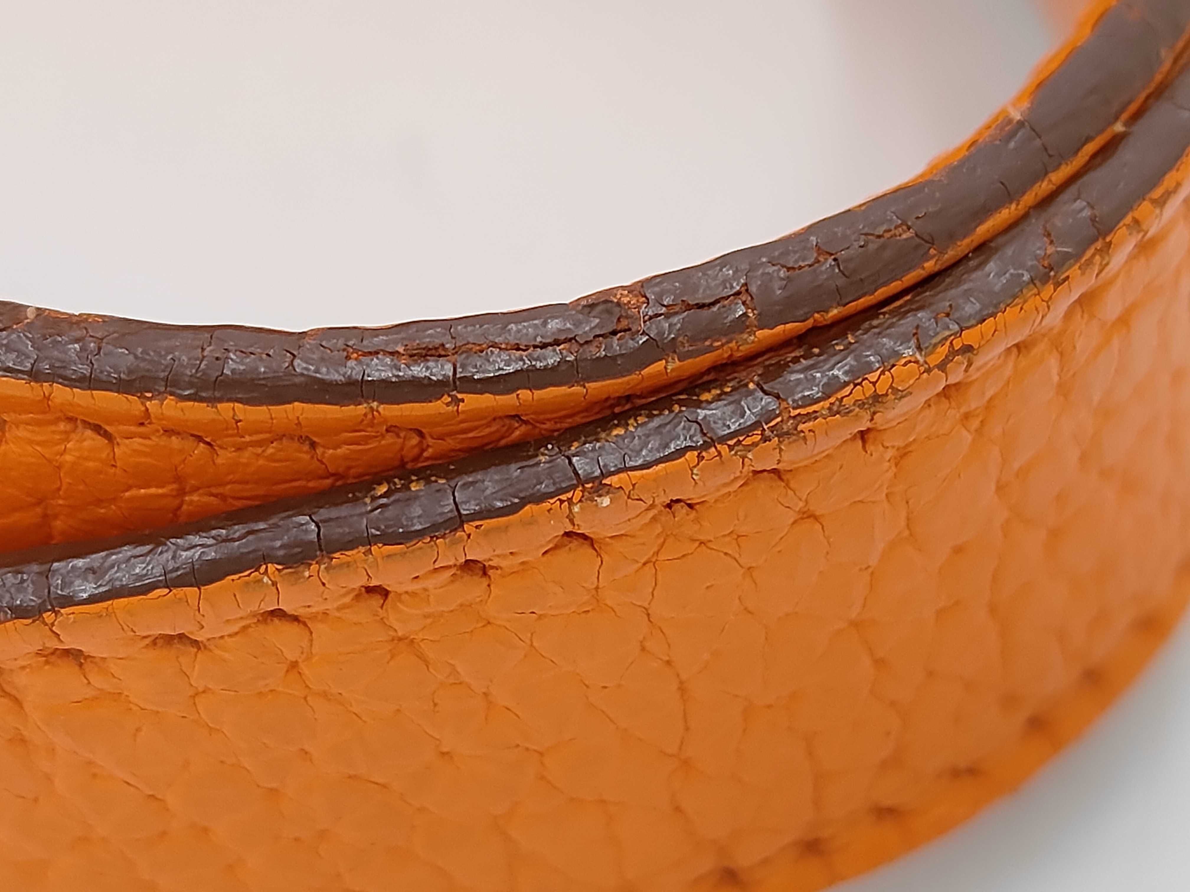 Picotin Lock PM Orange Stamped M Handbag — view 5