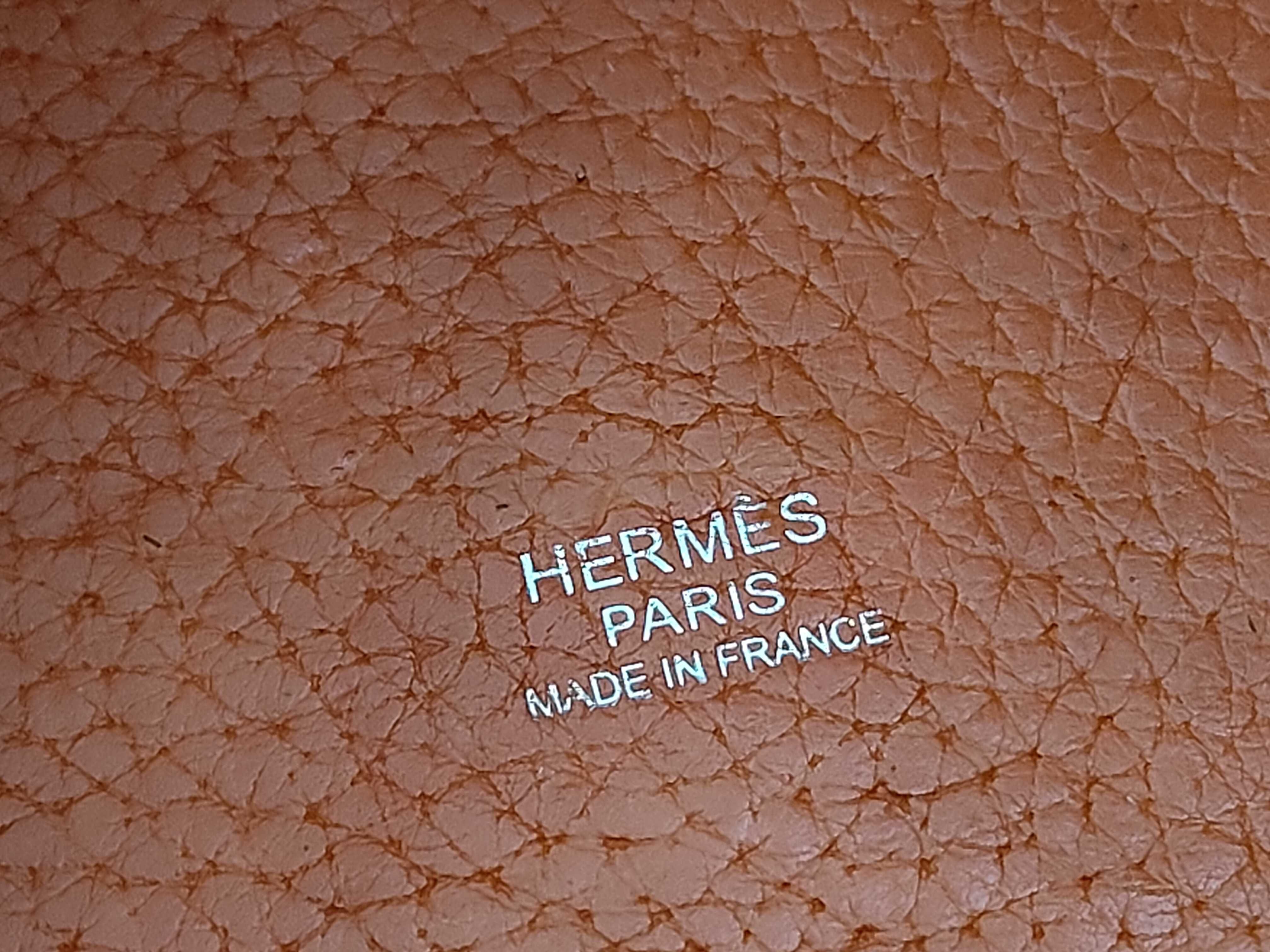Picotin Lock PM Orange Stamped M Handbag — view 9