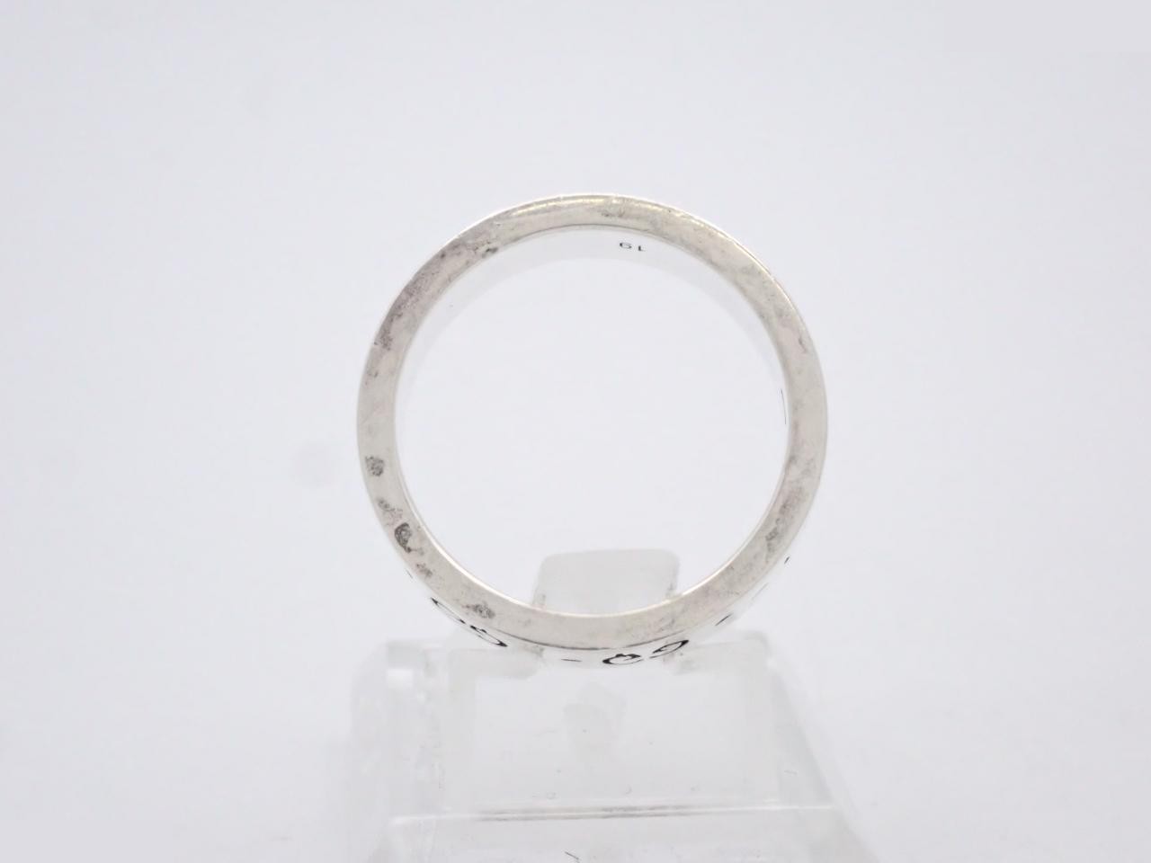 Ghost Silver Ring, 925 Sterling Silver, 7.6g, Size #19 — view 3