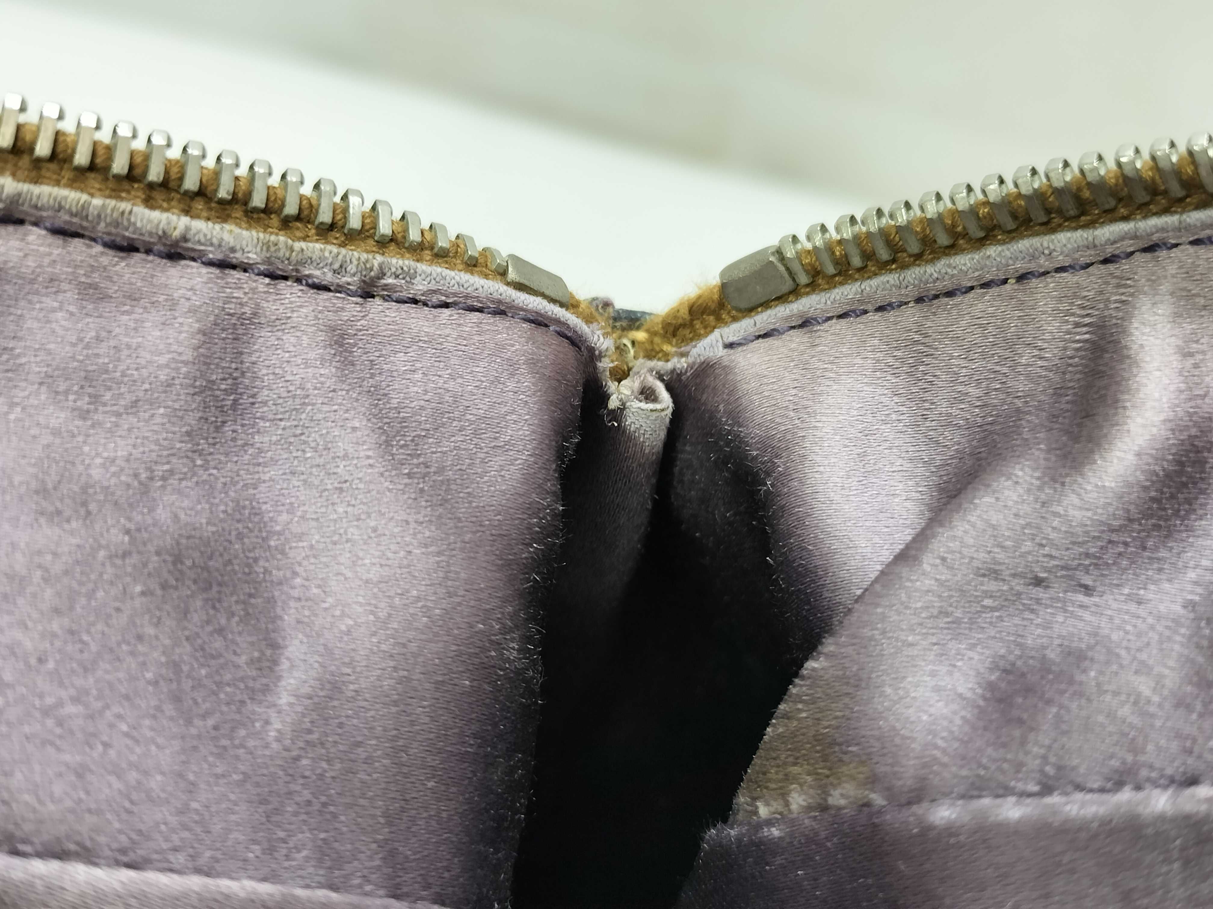 Bowling Bag Canvas Leather Purple Handbag — view 13