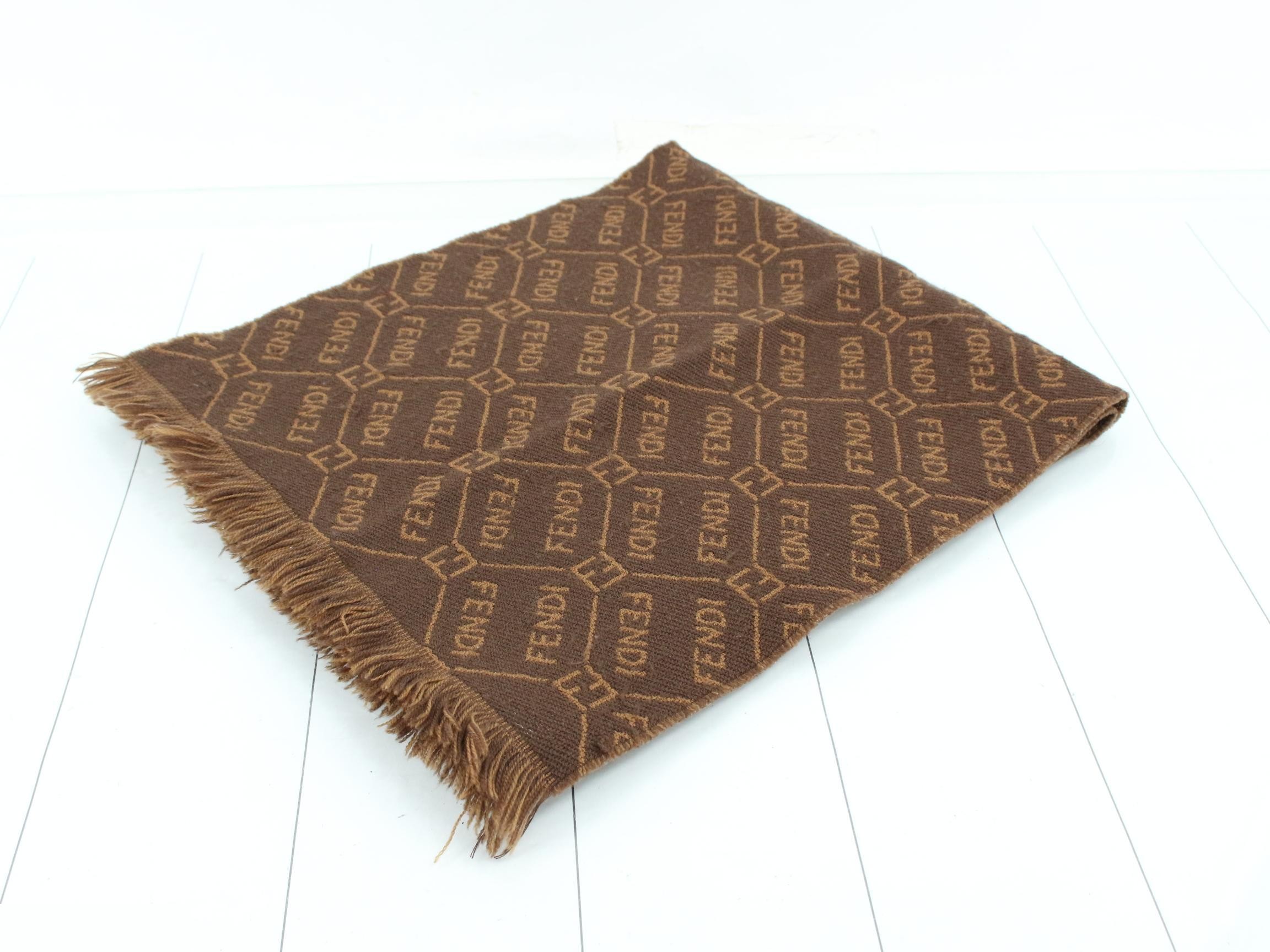 logo scarf with tags