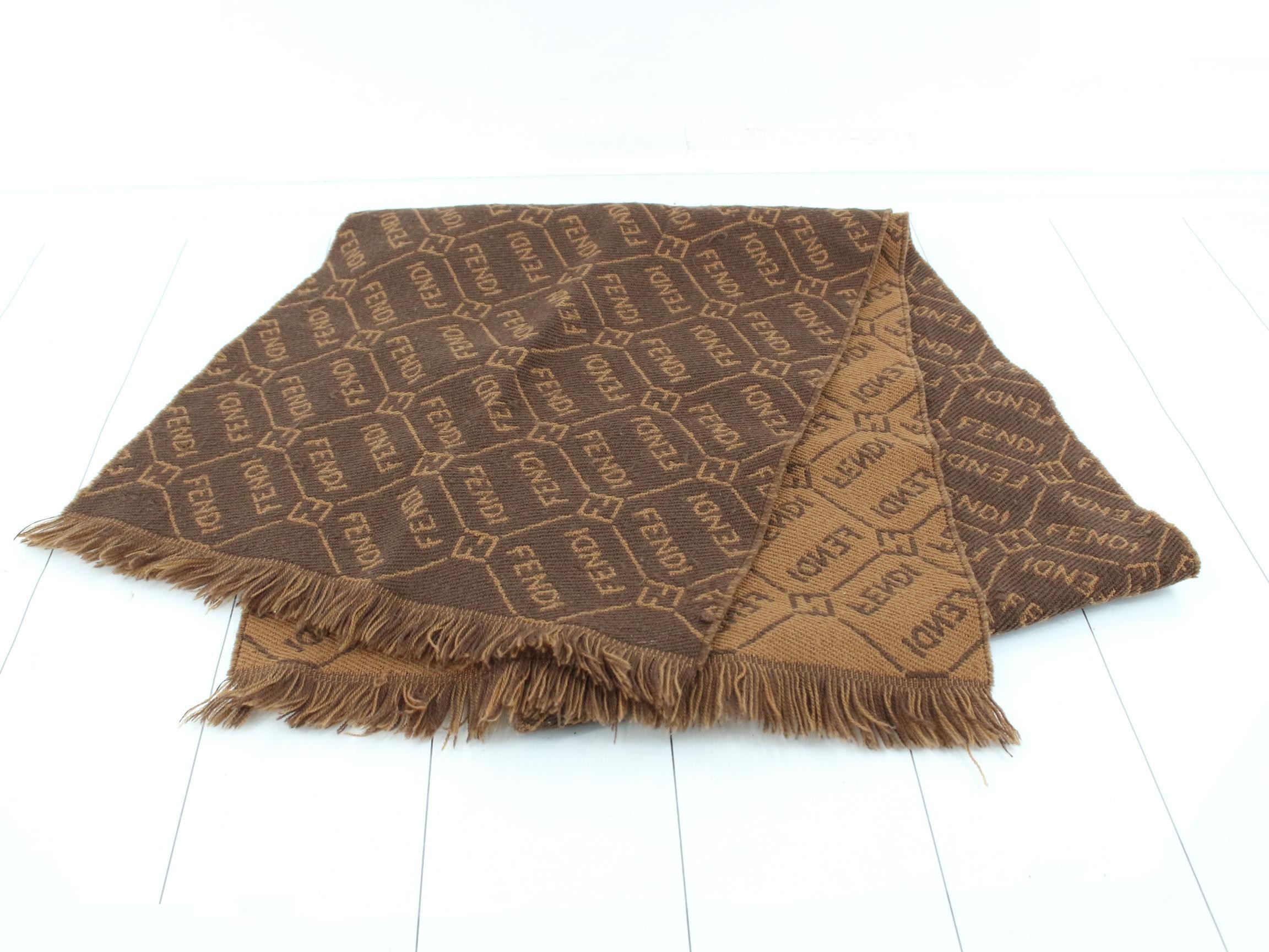 logo scarf with tags — view 2