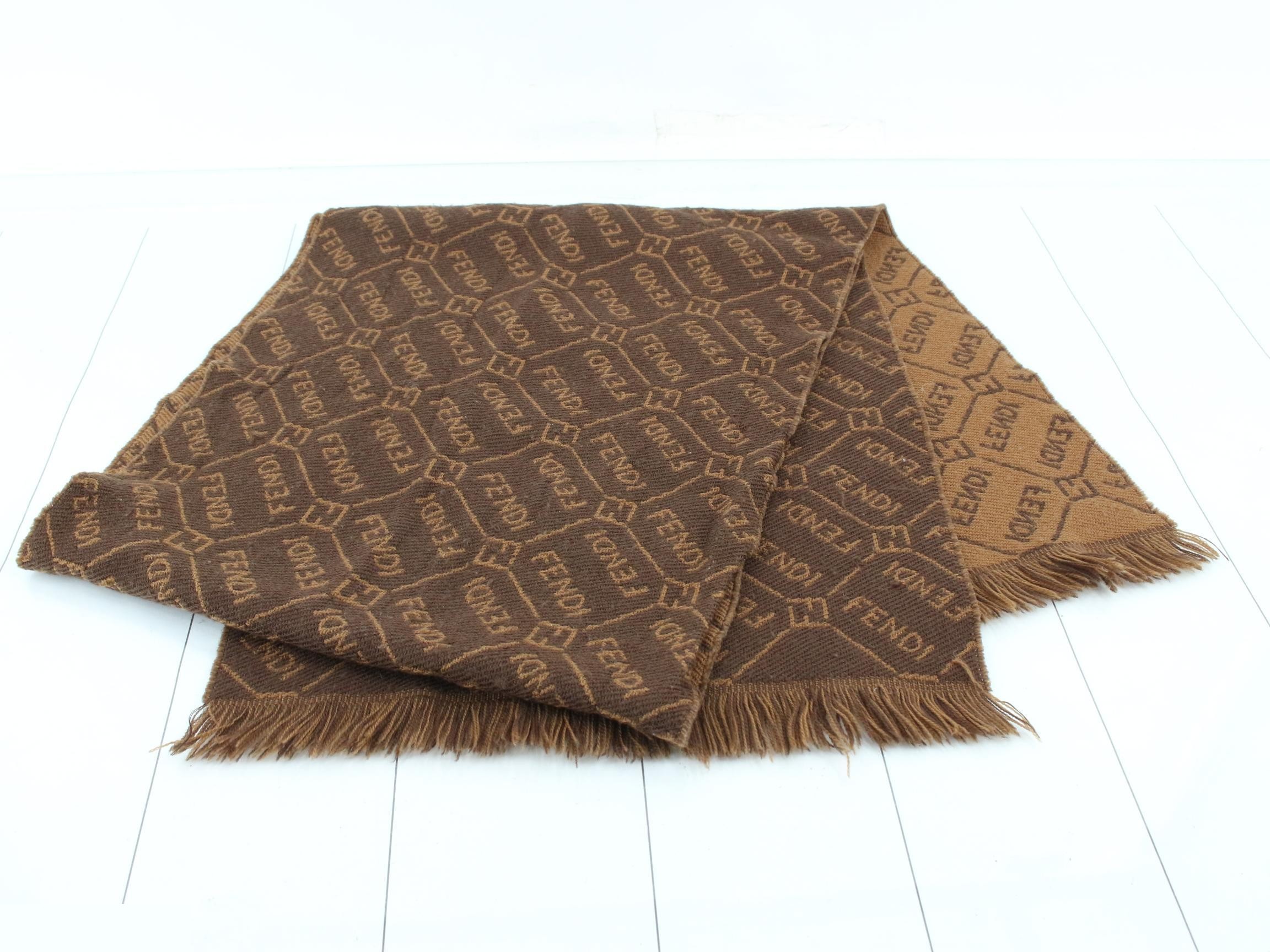 logo scarf with tags — view 3