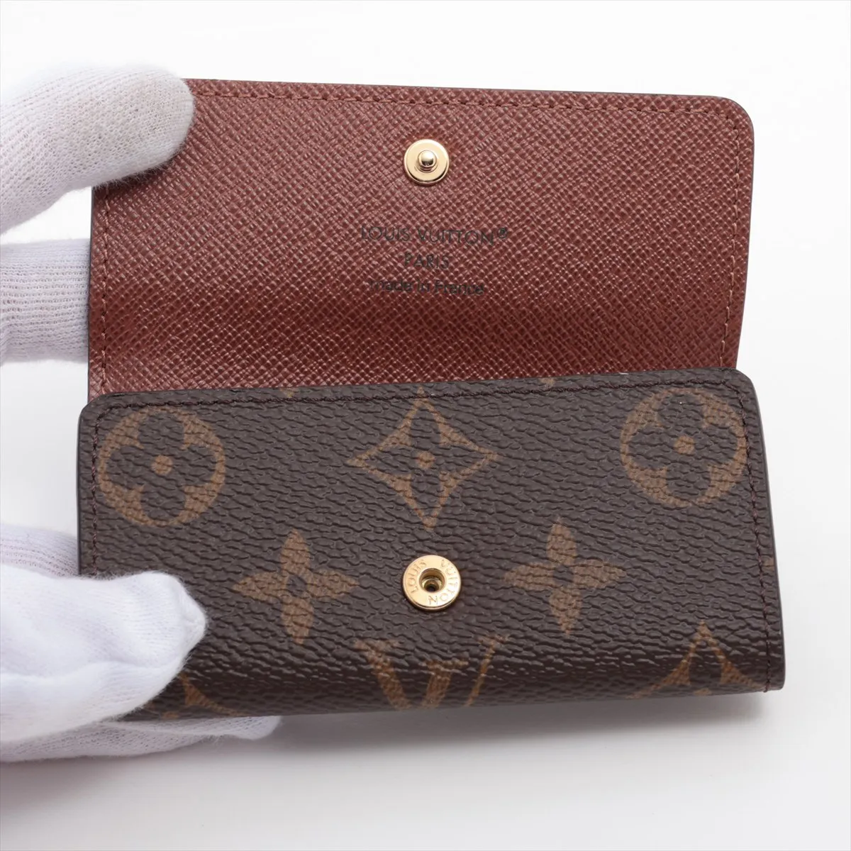 Monogram Multicles 4 M62631 Brown Key Case (RFID detected) — view 3