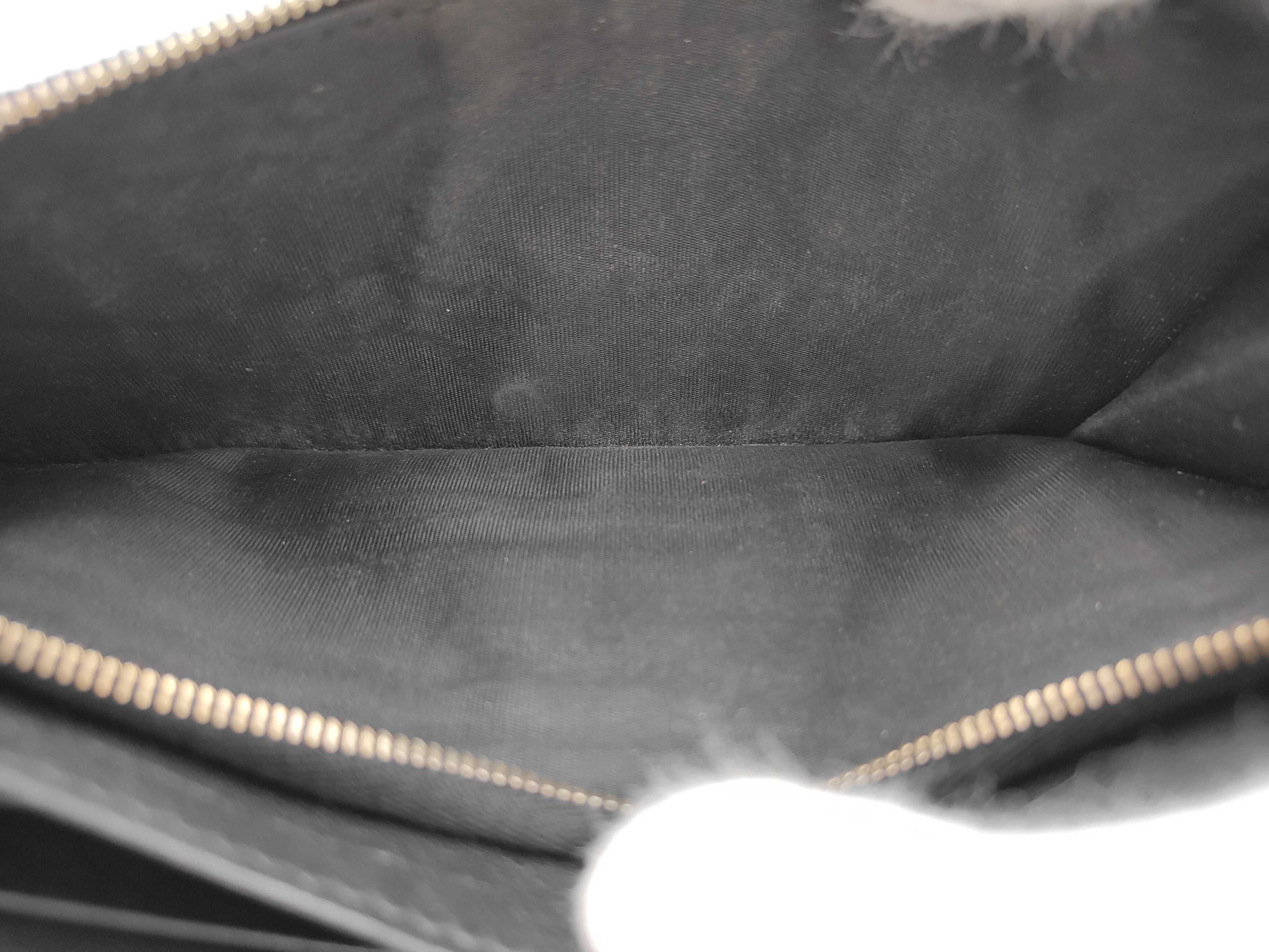 Micro Shima Leather Shoulder Wallet, Black Shoulder Bag — view 7