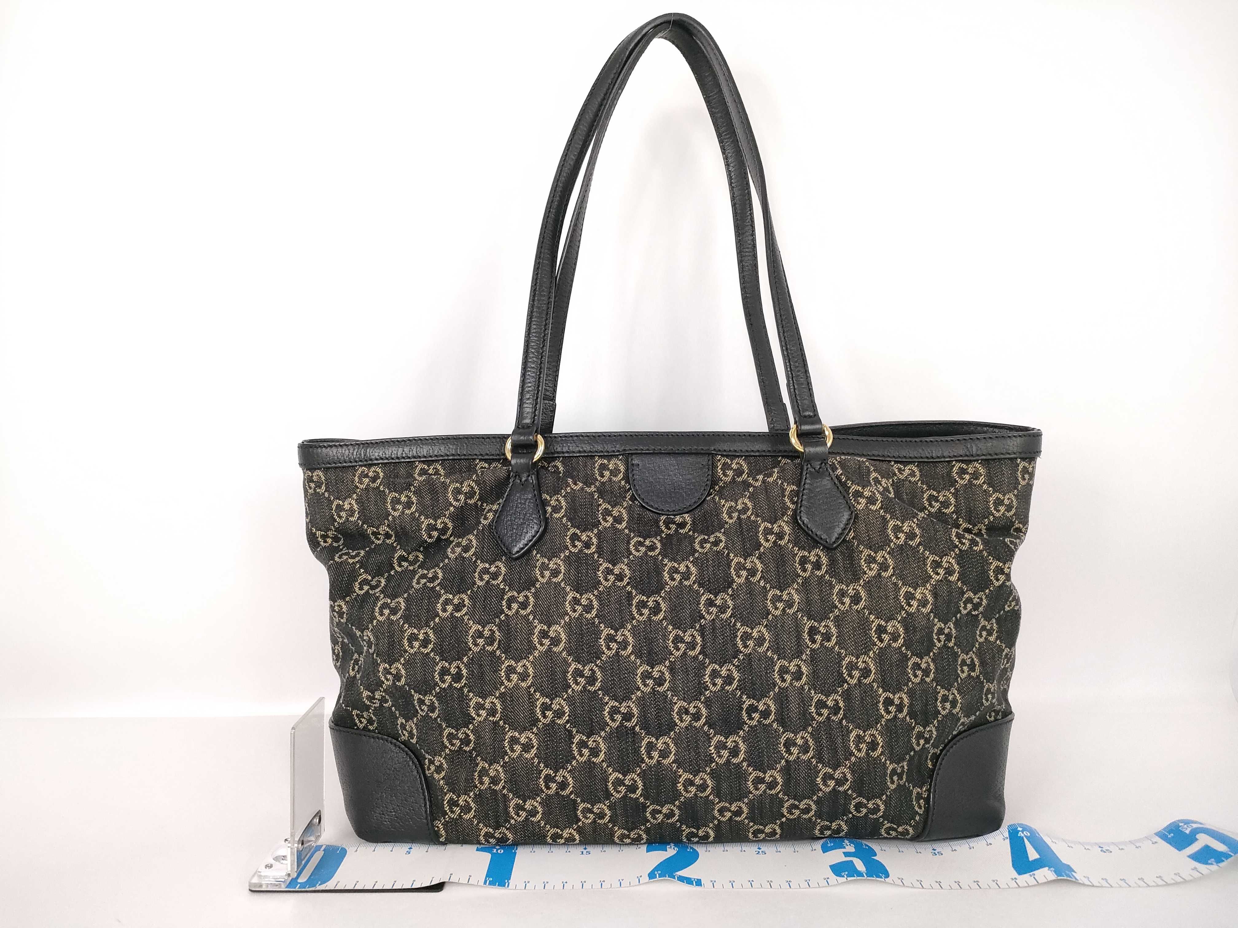 GG Canvas Tote Bag with Gold Hardware — view 2
