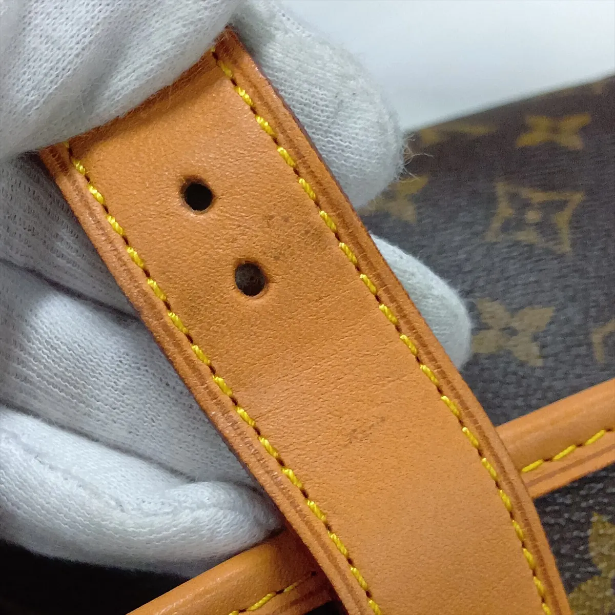 Monogram Marne M51369 VI0911 Brown, natural leather, various parts repaired by aftermarket parts. — view 12