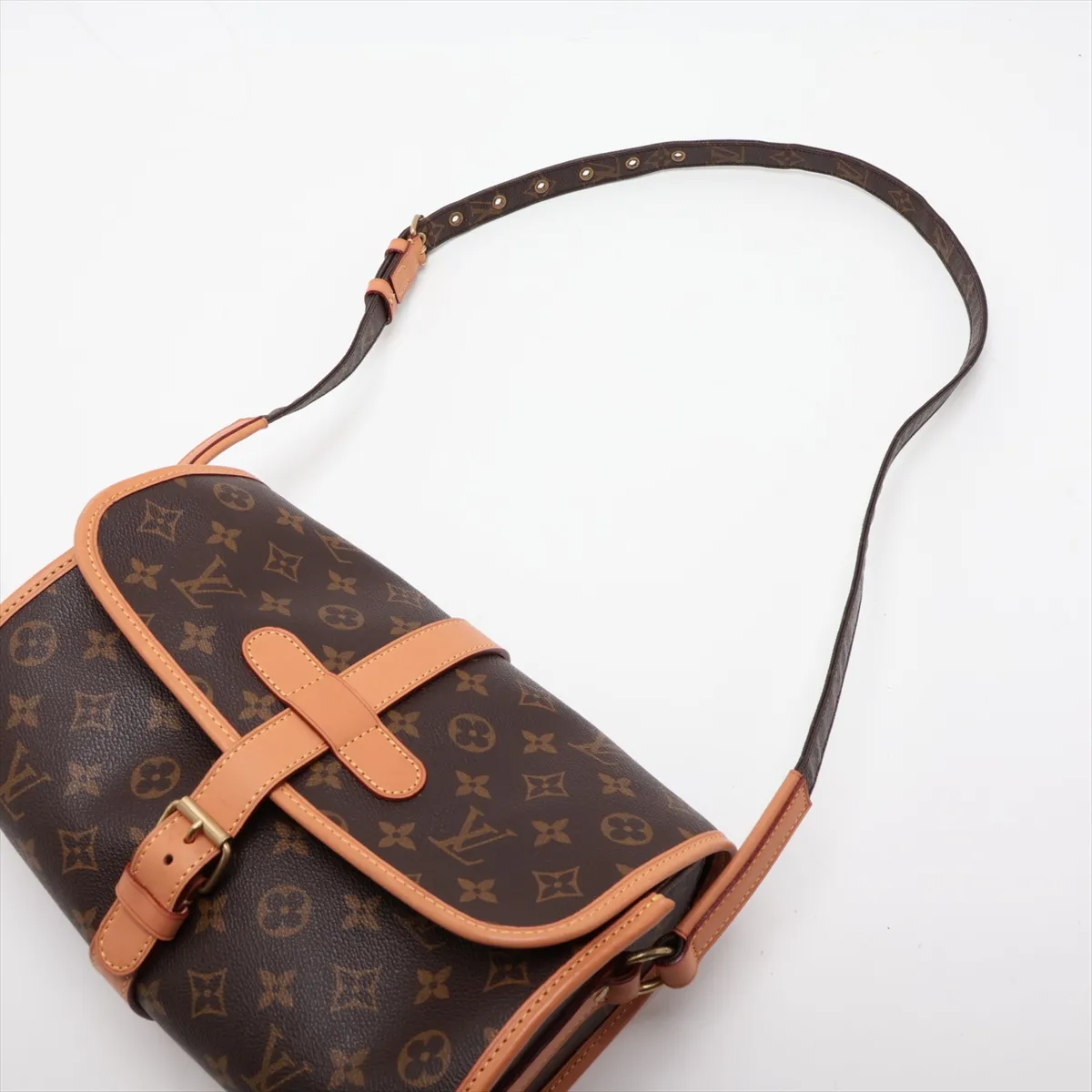 Monogram Marne M51369 VI0911 Brown, natural leather, various parts repaired by aftermarket parts. — view 5