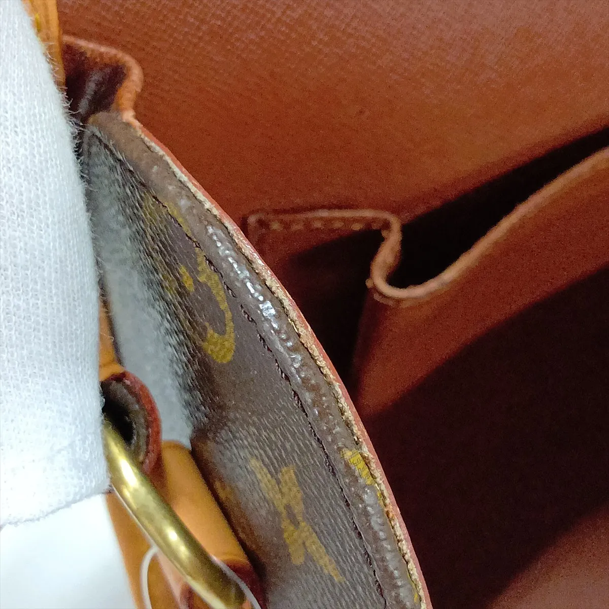 Monogram Marne M51369 VI0911 Brown, natural leather, various parts repaired by aftermarket parts. — view 9