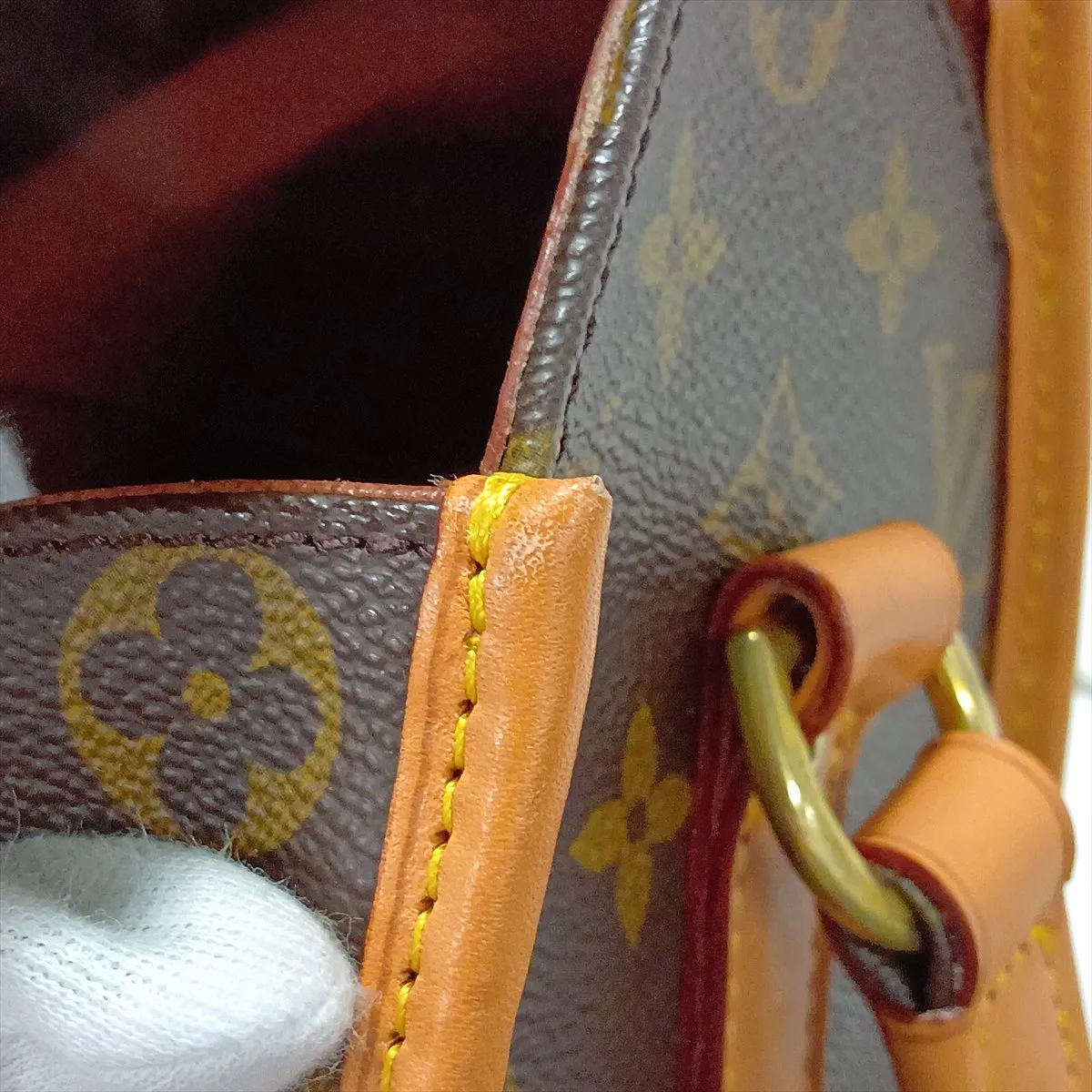 Monogram Marne M51369 VI0911 Brown, natural leather, various parts repaired by aftermarket parts. — view 10